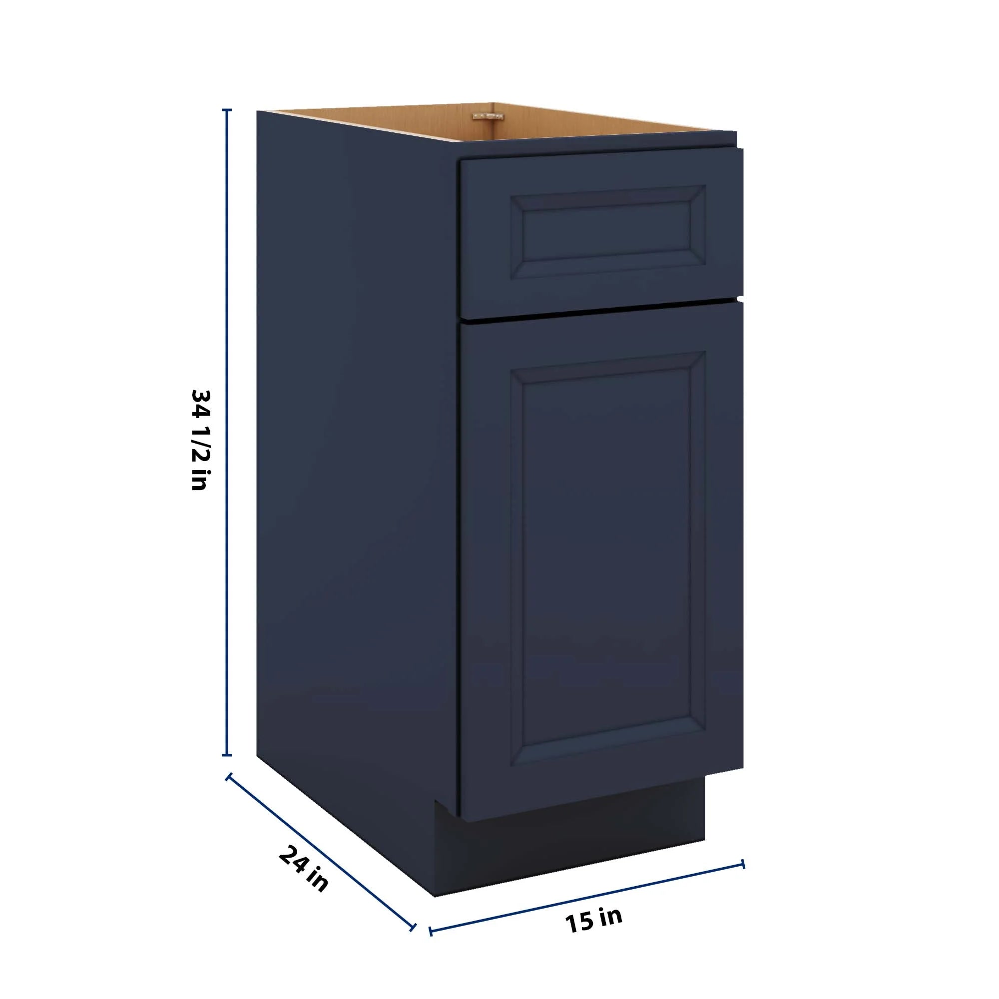 J&K Naval B7 Base Waste Bin Pull-Out w/One (1) Bin Cut-out - 15" W