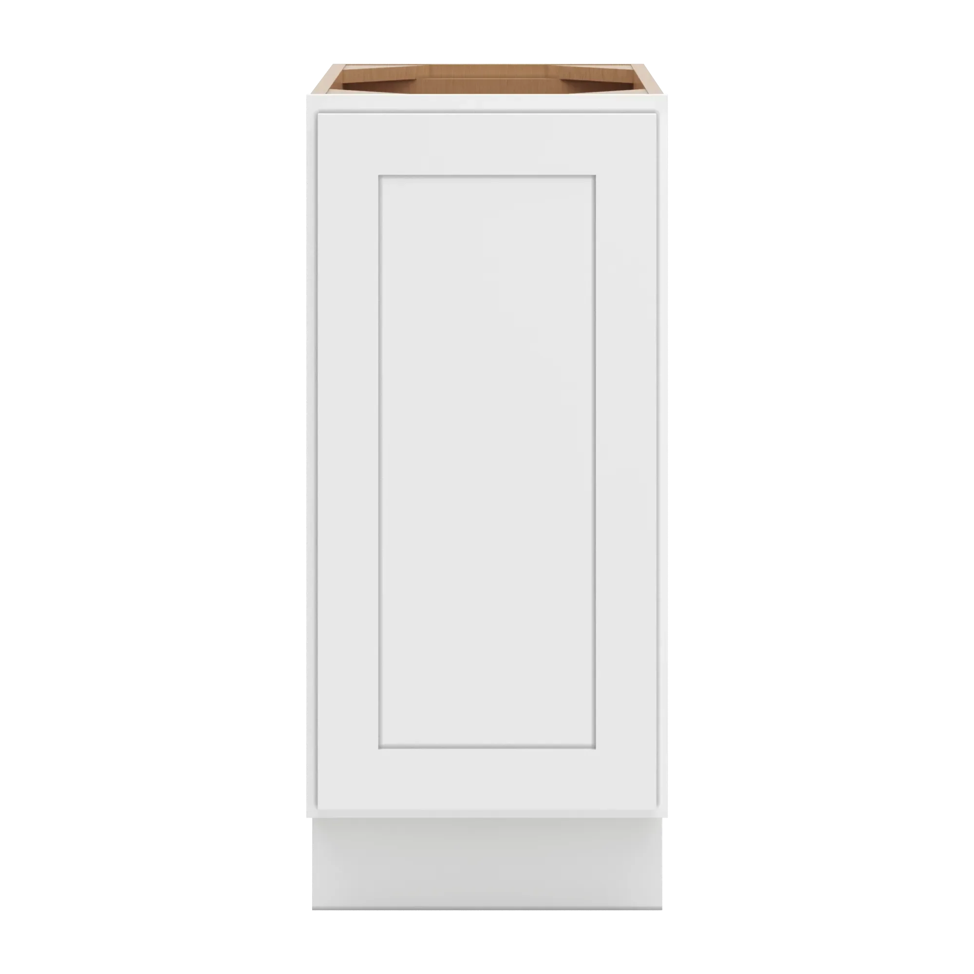 cnc luxor 5 piece white 15 w full height waste basket cabinet