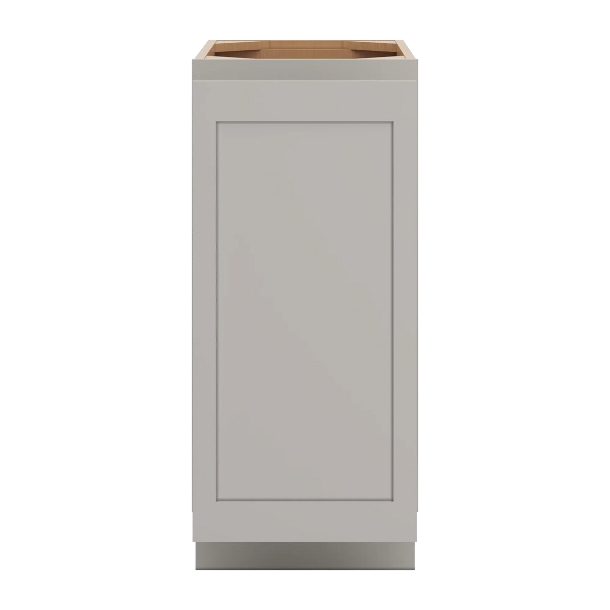 cnc luxor misty grey 15 w full height waste basket cabinet