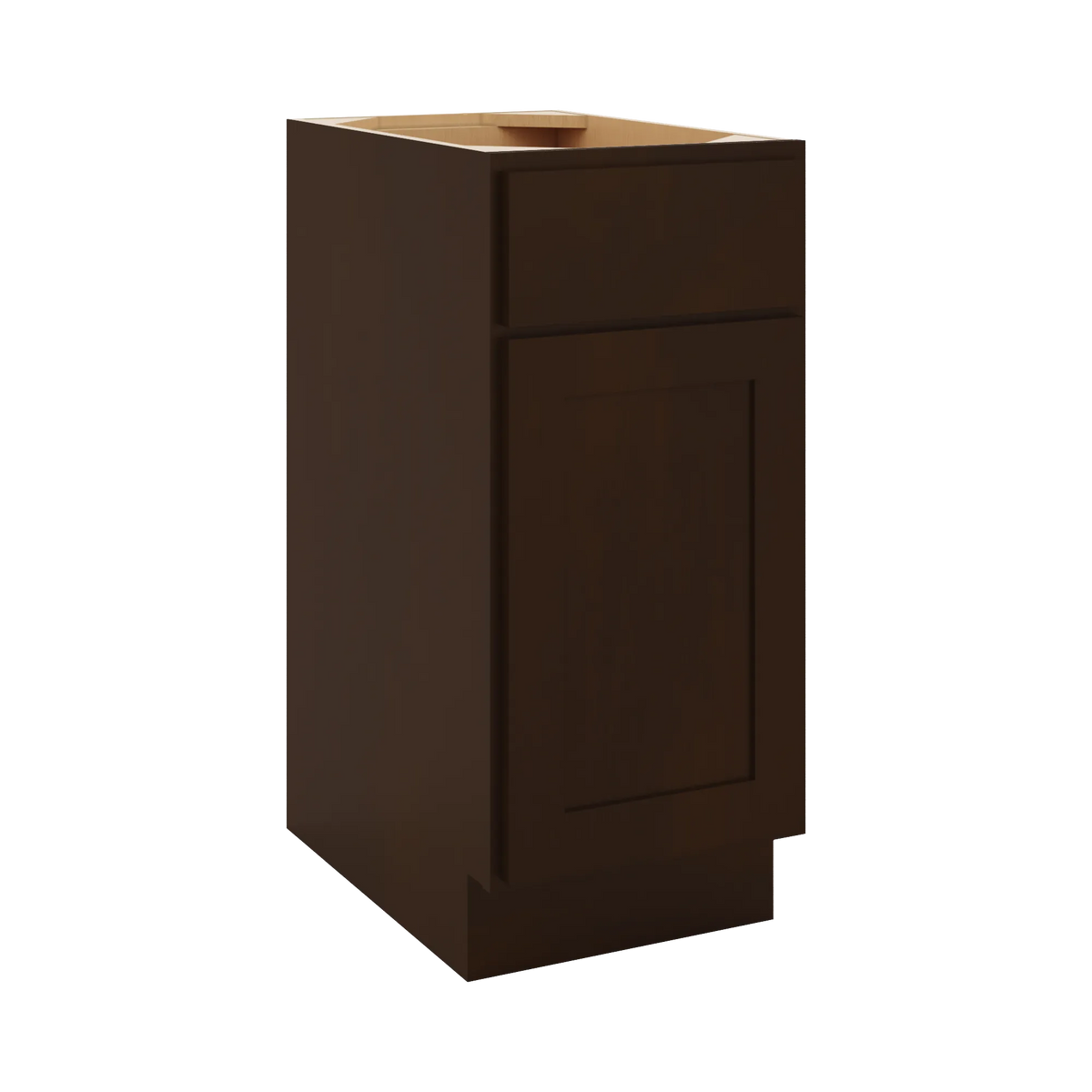 CNC Luxor 5-Piece Espresso 15" W Waste Basket Cabinet