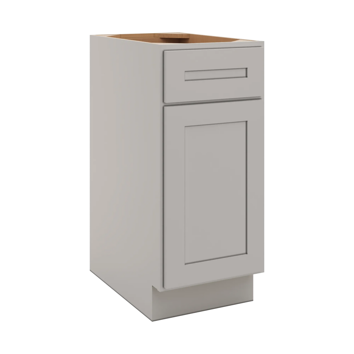 CNC Luxor 5-Piece Misty Grey 15" W Waste Basket Cabinet