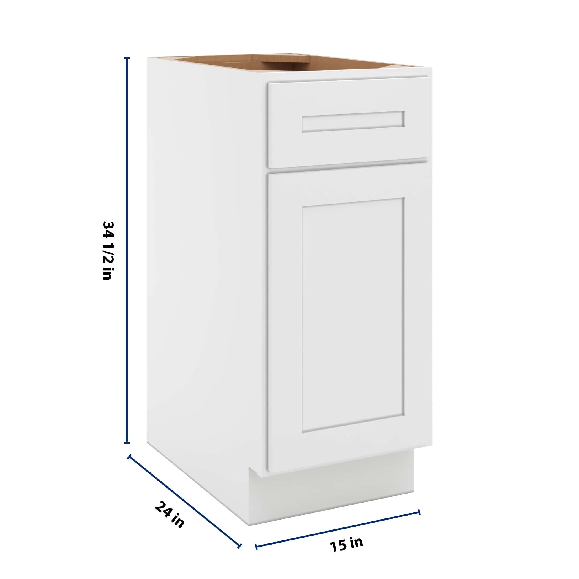 cnc luxor 5 piece white 15 w waste basket cabinet