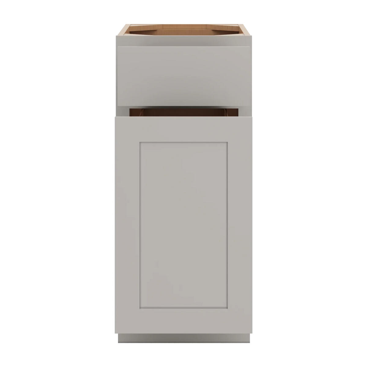 cnc luxor misty grey 15 w waste basket cabinet