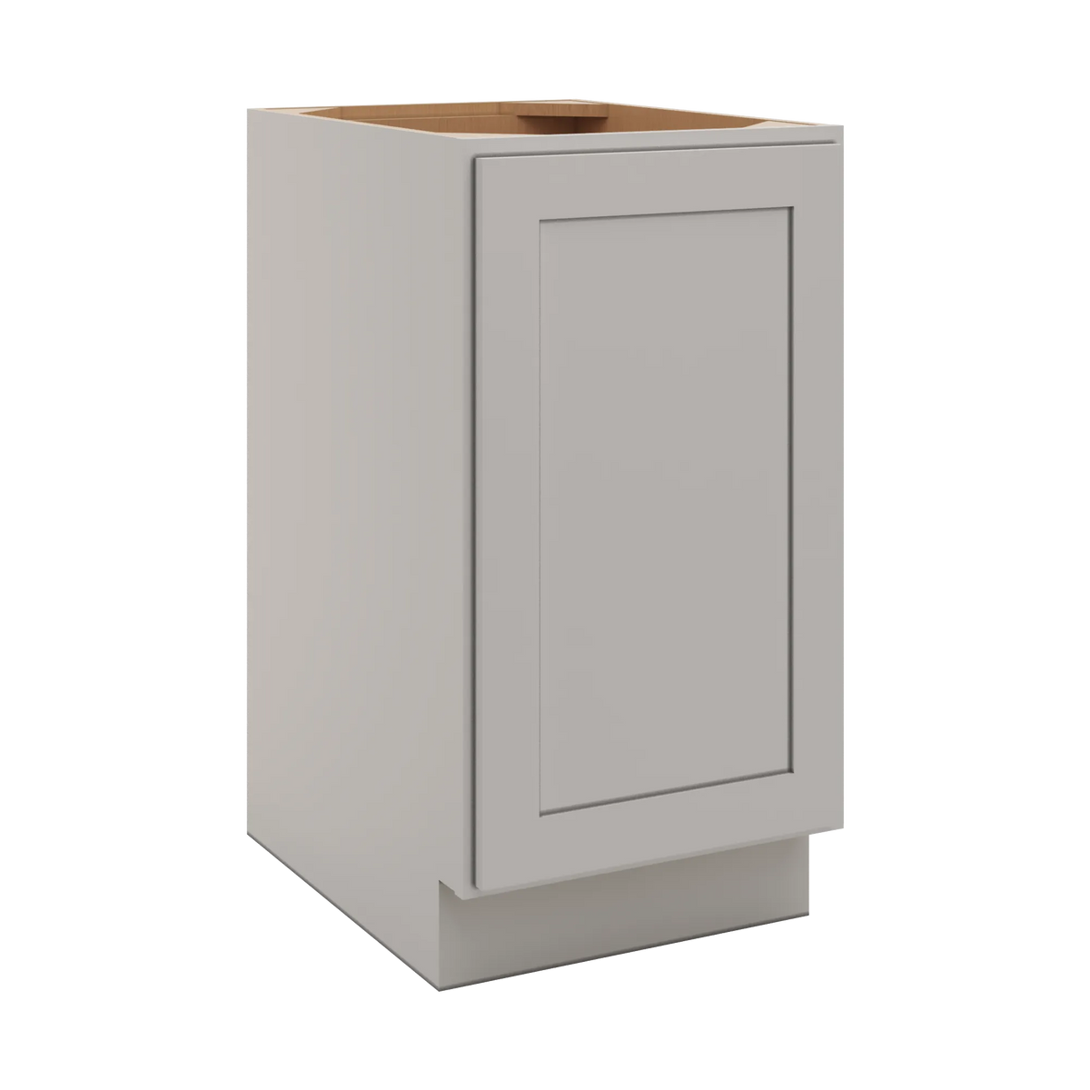 CNC Luxor 5-Piece Misty Grey 18" W Full Height Waste Basket Cabinet