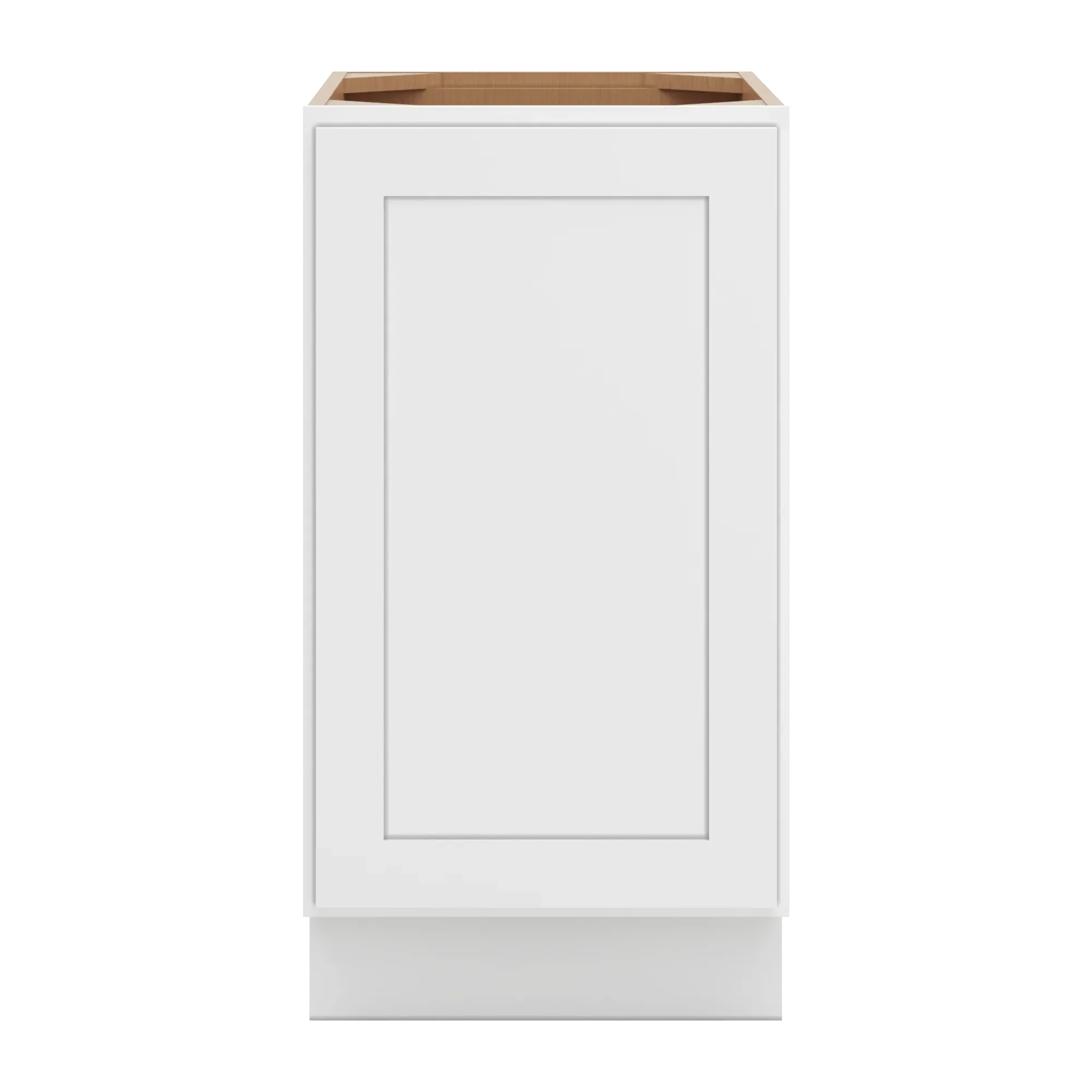 cnc luxor 5 piece white 18 w full height waste basket cabinet