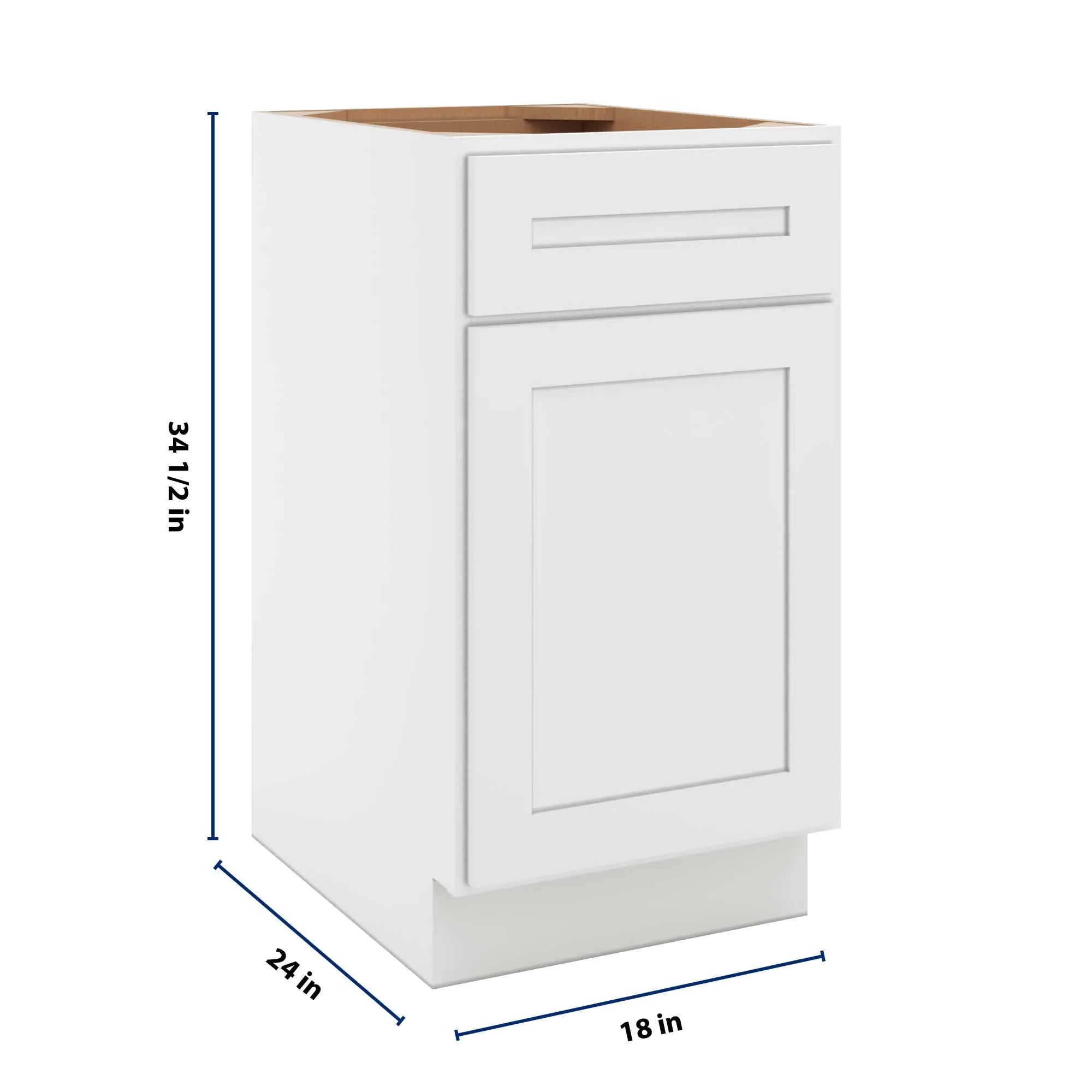 cnc luxor 5 piece white 18 w waste basket cabinet