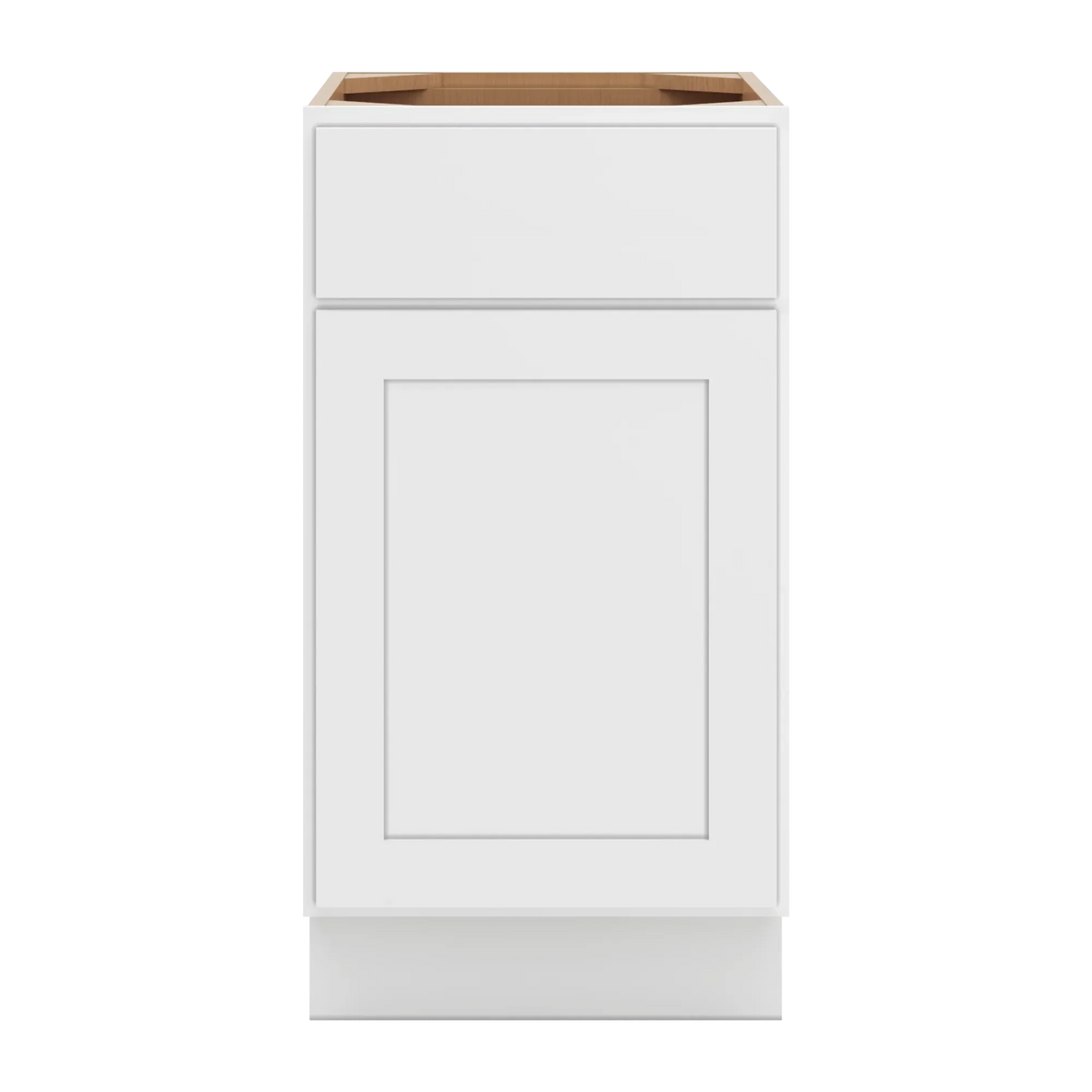 cnc luxor white 18 w waste basket cabinet