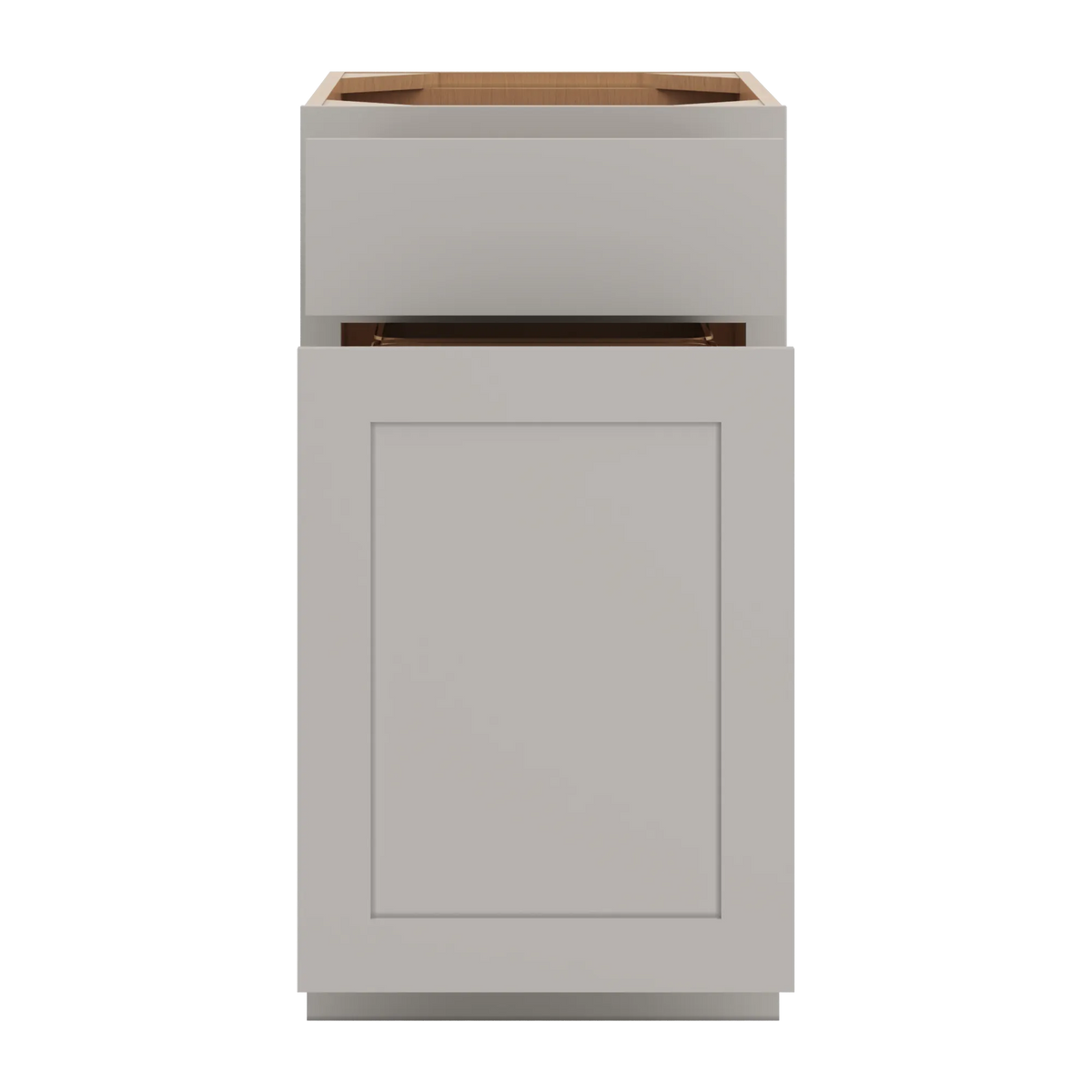 cnc luxor misty grey 18 w waste basket cabinet