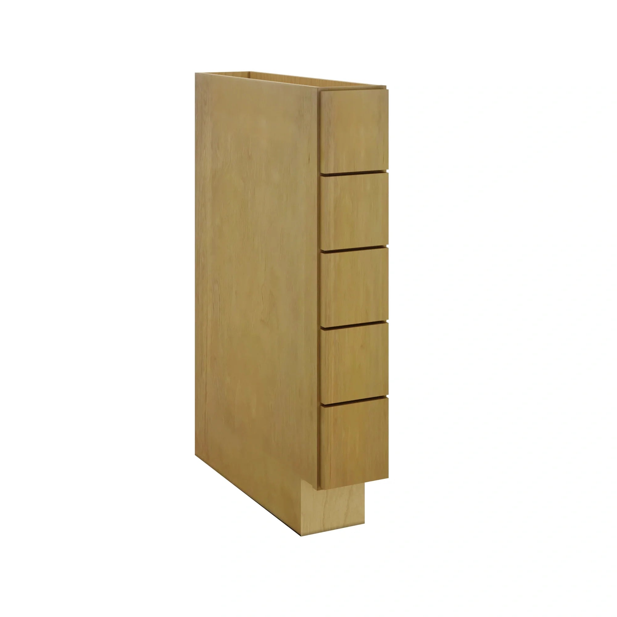 Modernform Cabinet Natural Shaker 06" W X 34 1/2" H X 24" D Base Drawer w/Spice Rack