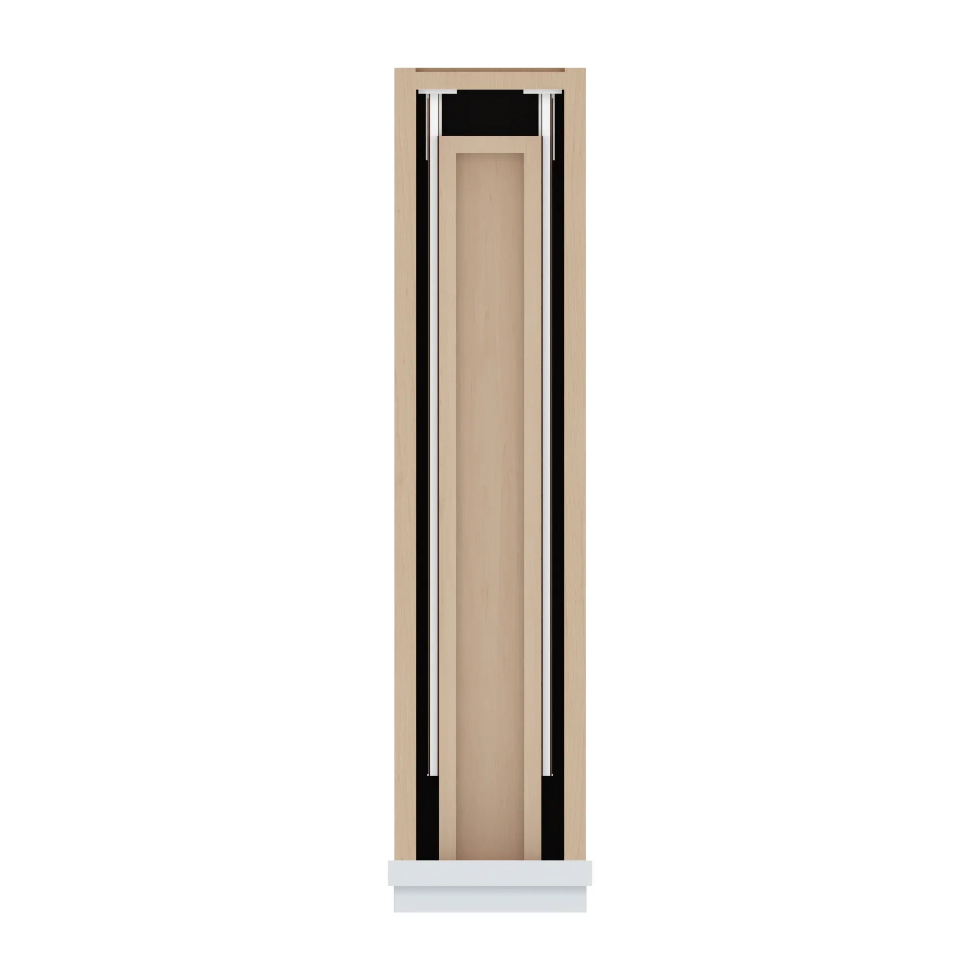 J&K White Shaker S8 Spice Drawer Base 6" W