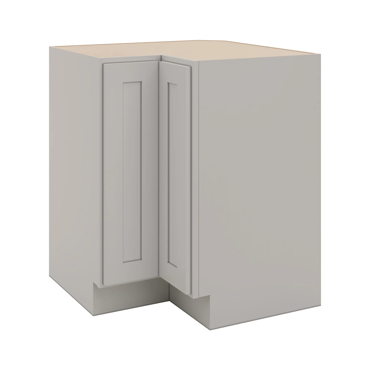 CNC Luxor 5-Piece Misty Grey 33" W Carousel Corner Base Cabinet