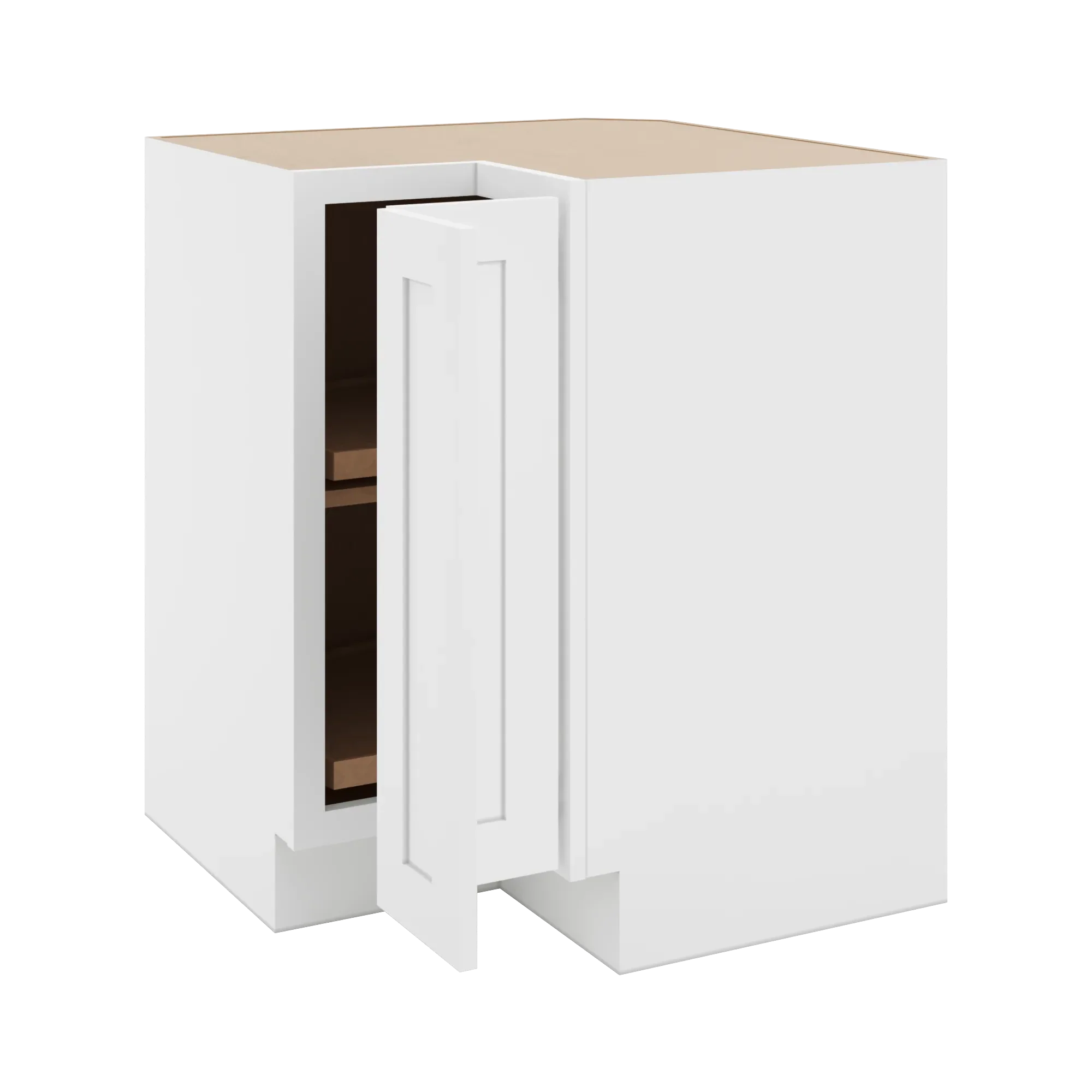 cnc luxor 5 piece white 33 w carousel corner base cabinet