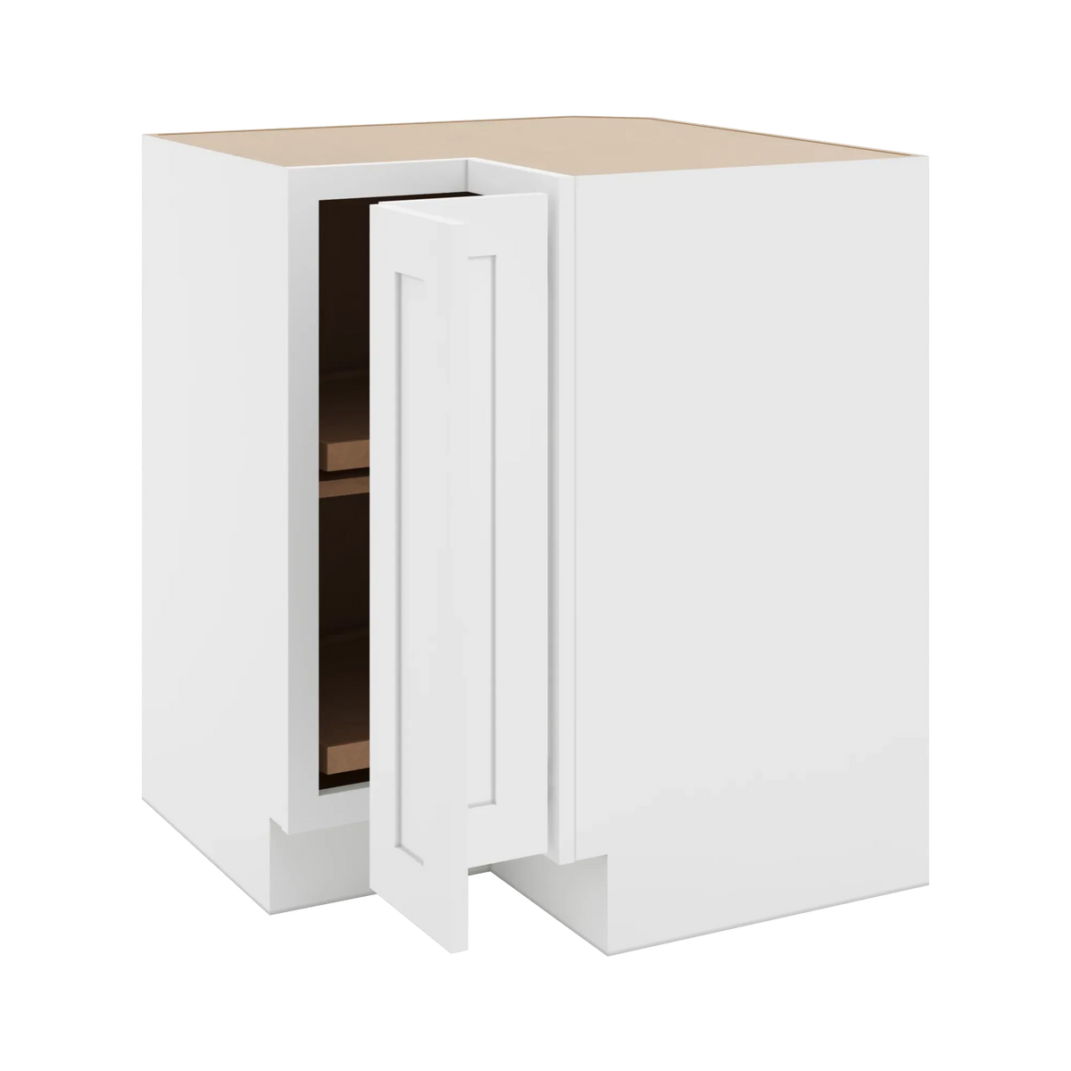 cnc luxor white 33 w carousel corner base cabinet