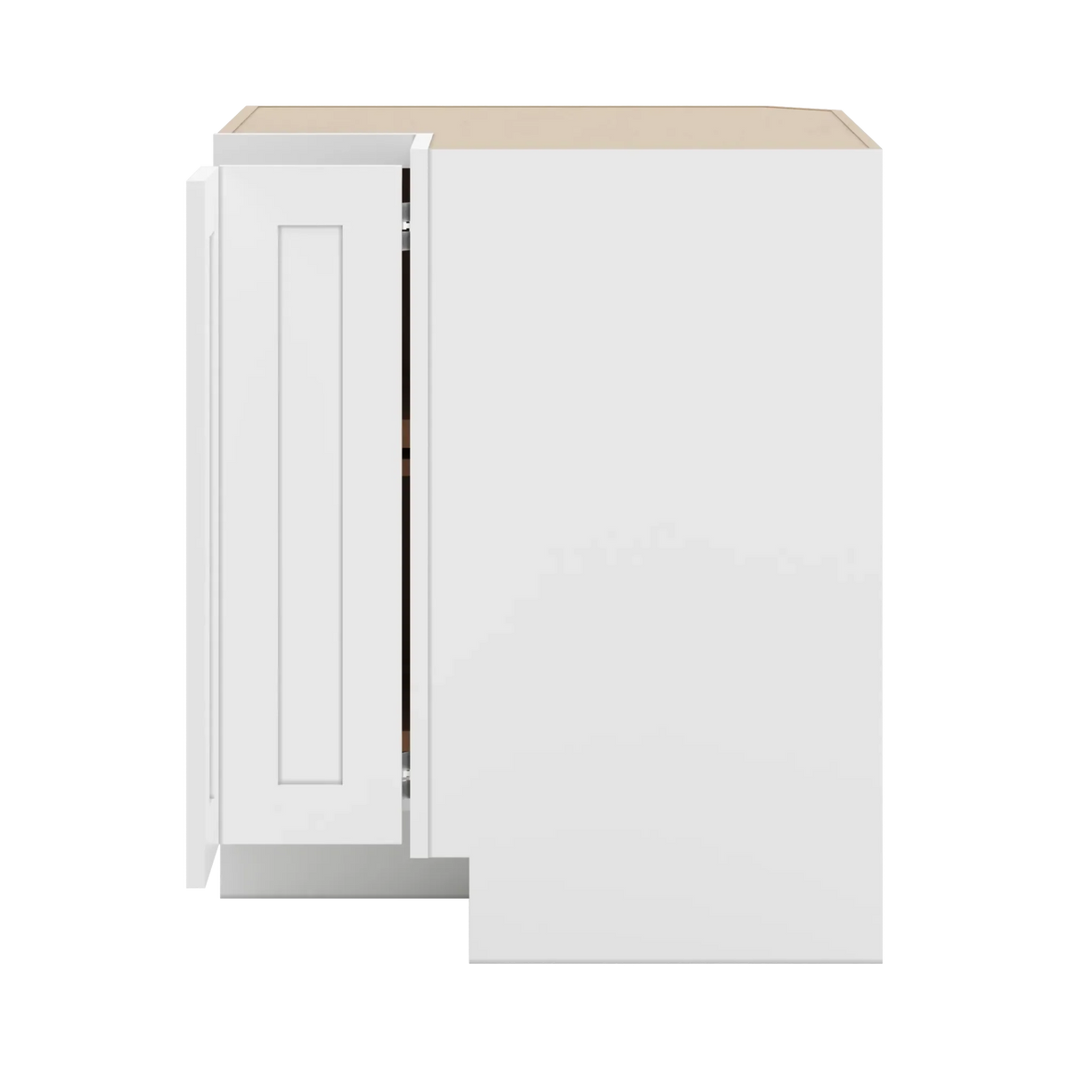 cnc luxor white 33 w carousel corner base cabinet