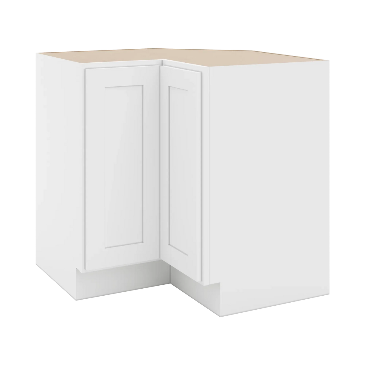 cnc luxor white 36 w lazy susan corner base cabinet