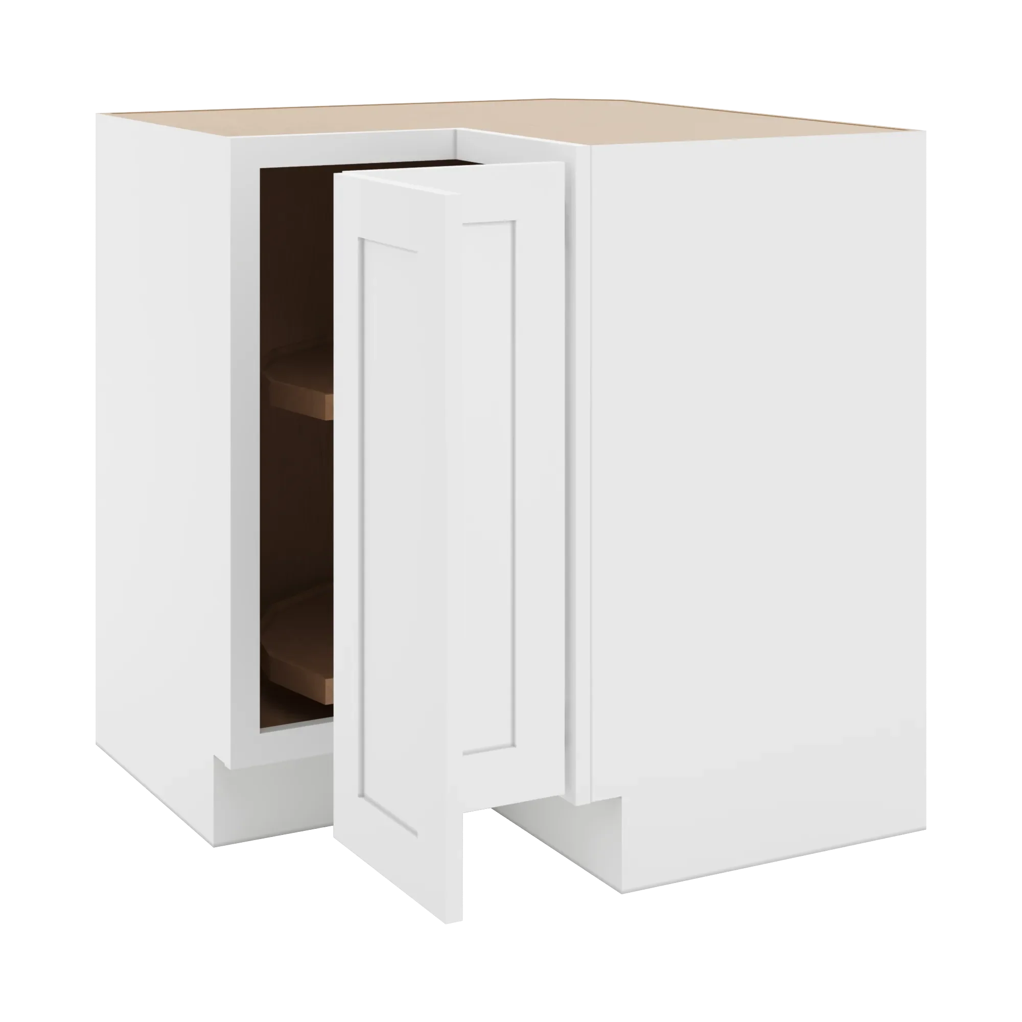 cnc luxor 5 piece white 36 w carousel corner base cabinet