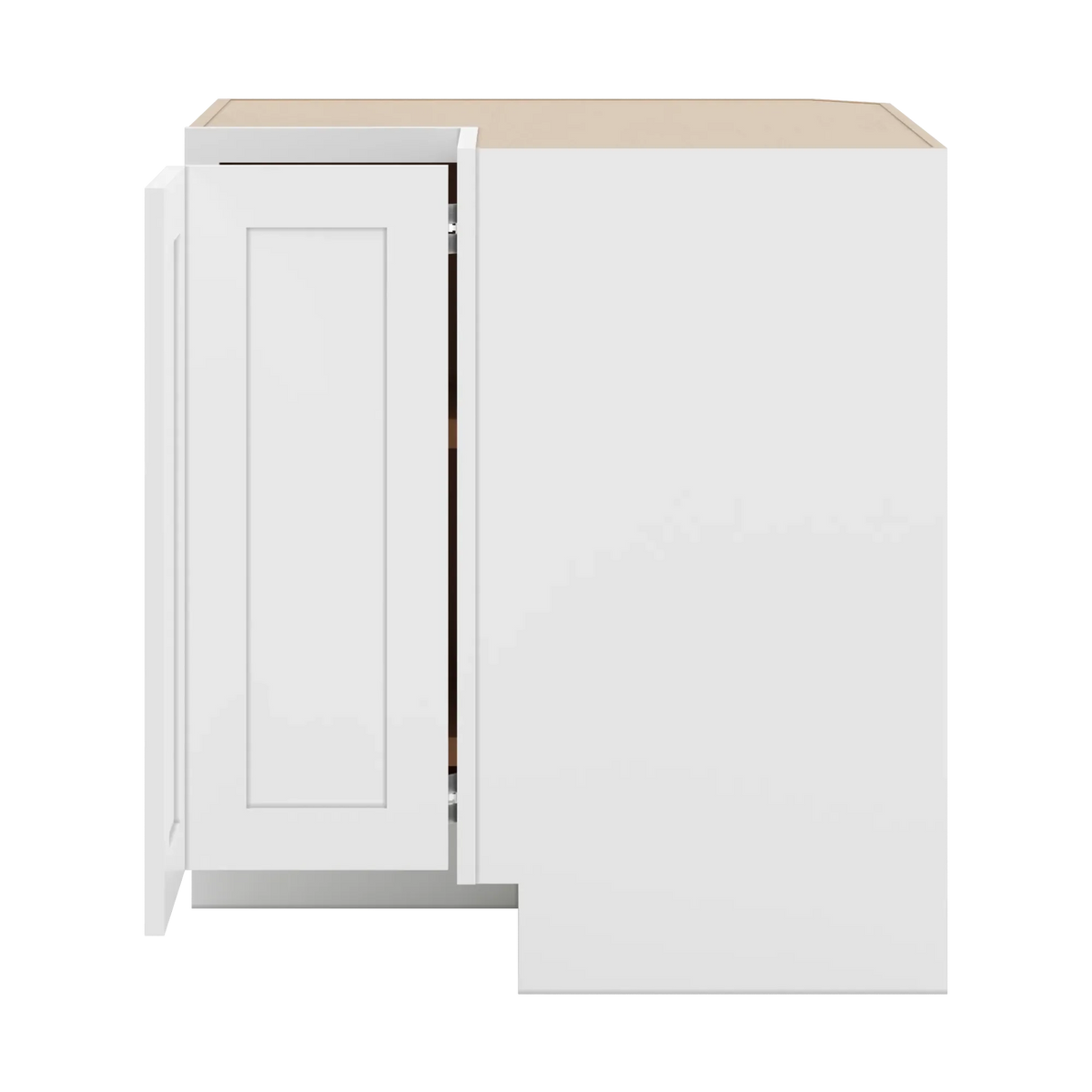 cnc luxor white 36 w carousel corner base cabinet