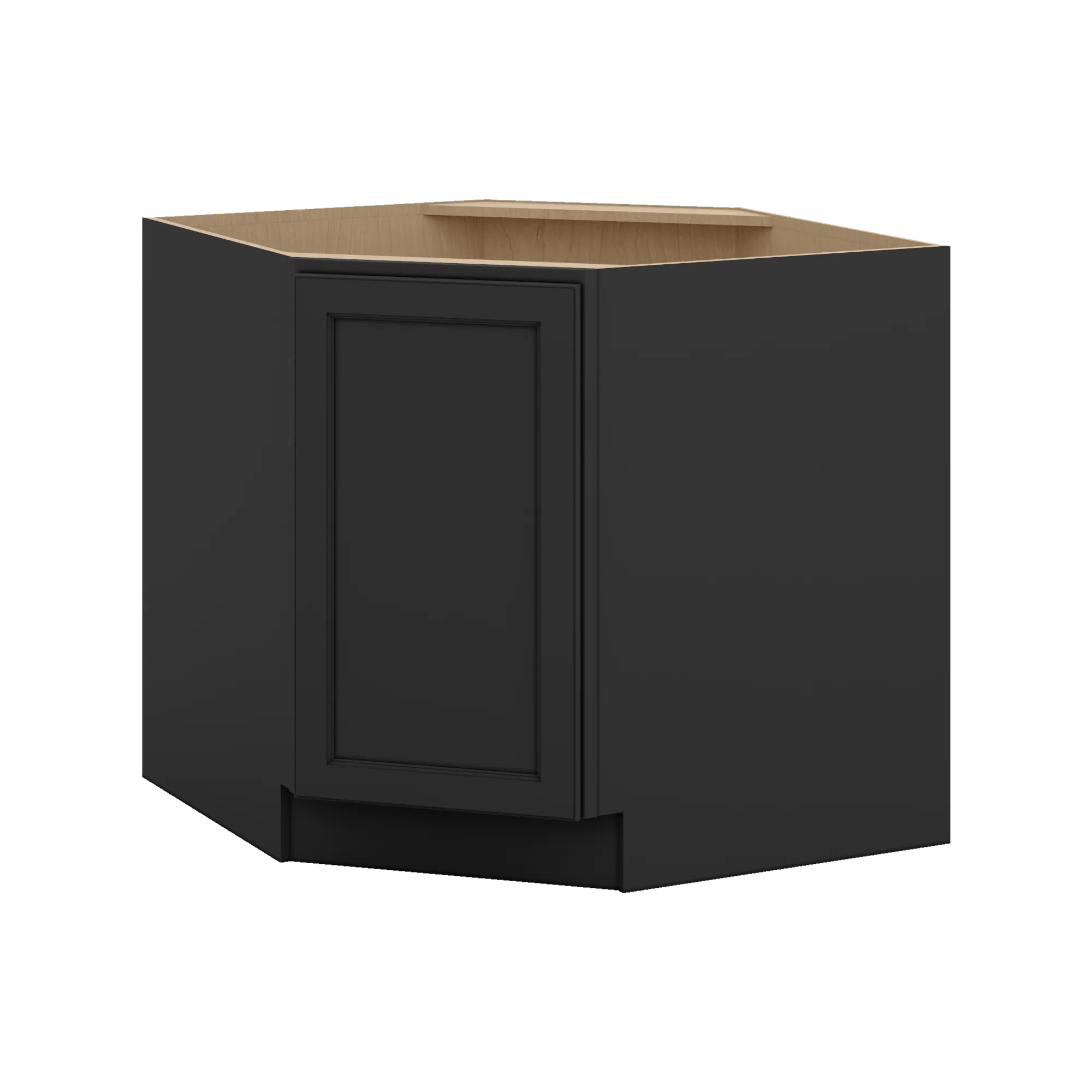 J&K Charcoal E2 Base Corner Diagonal w/With Round Lazy-Susan Tray - 36"W