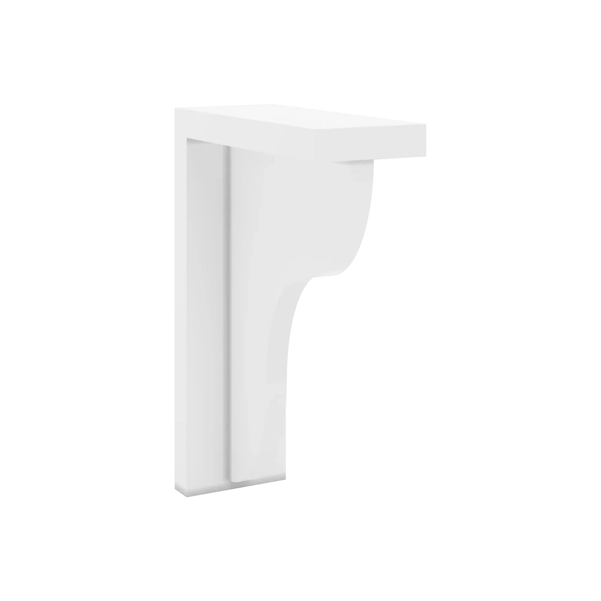 cnc luxor white 3 w x 7 1 2 h x 10 1 2 d corbel