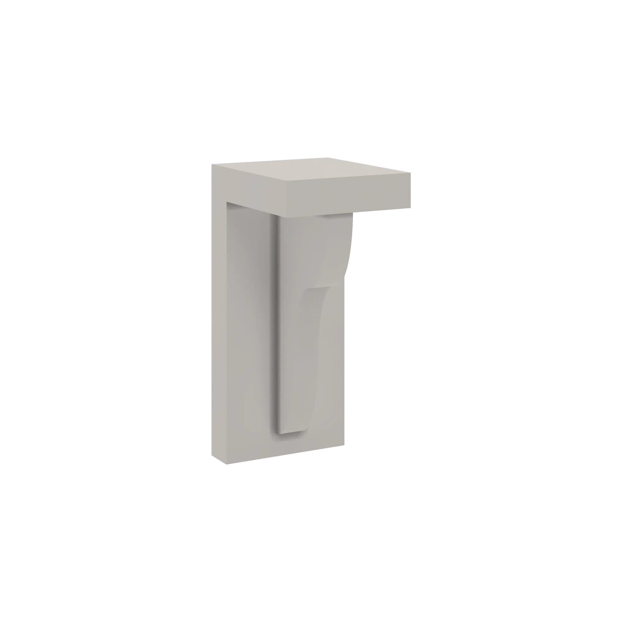cnc luxor 5 piece misty grey 3 w x 6 1 2 h x 3 1 2 d corbel