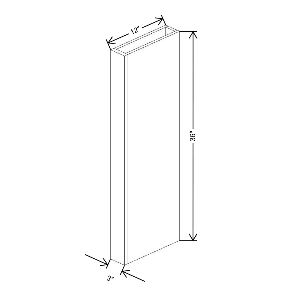 Fabuwood Allure Galaxy Cobblestone 3" W X 36" H X 12" D Column