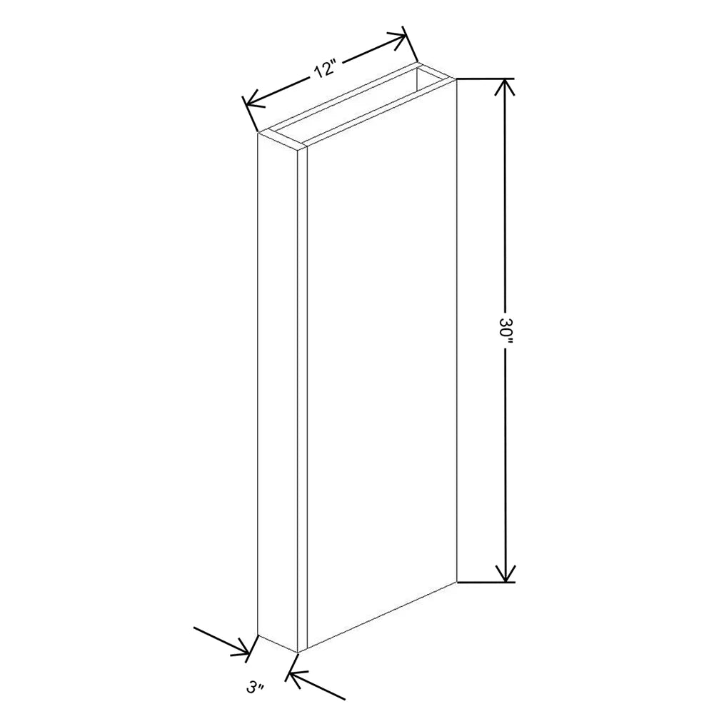 Fabuwood Allure Fusion Timber 3" W X 30" H X 12" D Column