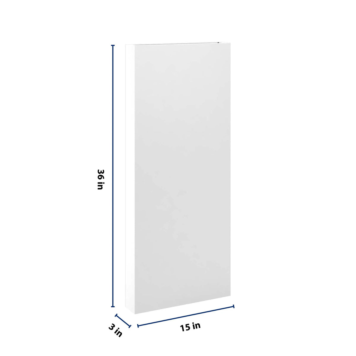 cnc luxor white 3 w x 36 h x 15 d column