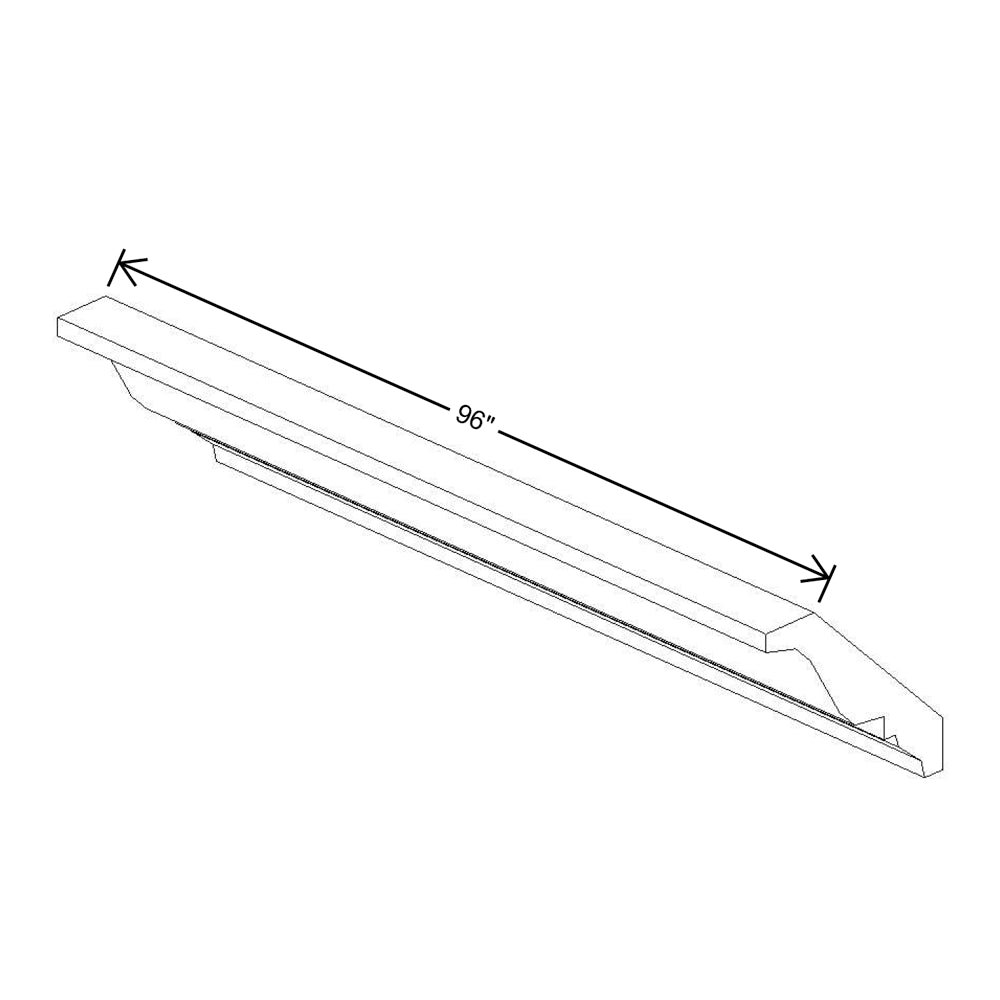 Fabuwood Allure Galaxy Nickel 96"W Large Crown Molding