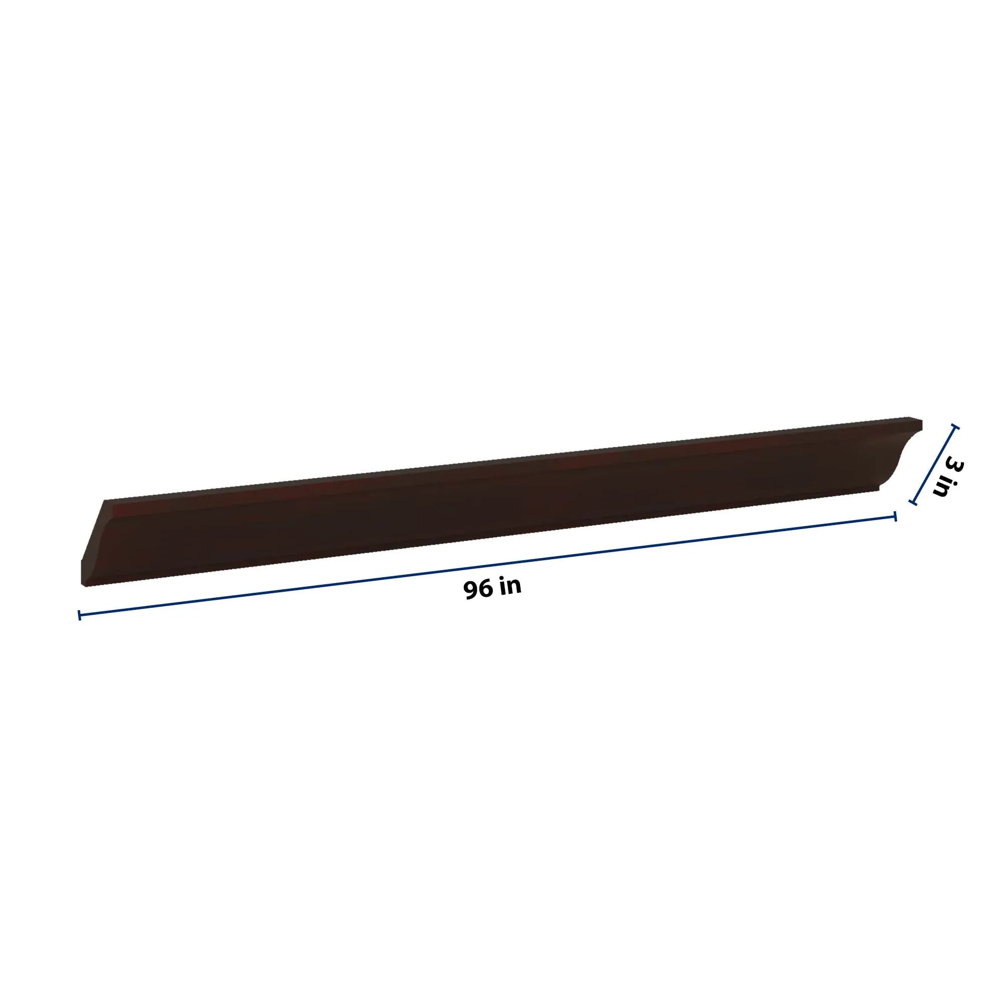 J&K Java Coffee S1 96" W 10-4 1/4 Crown Molding