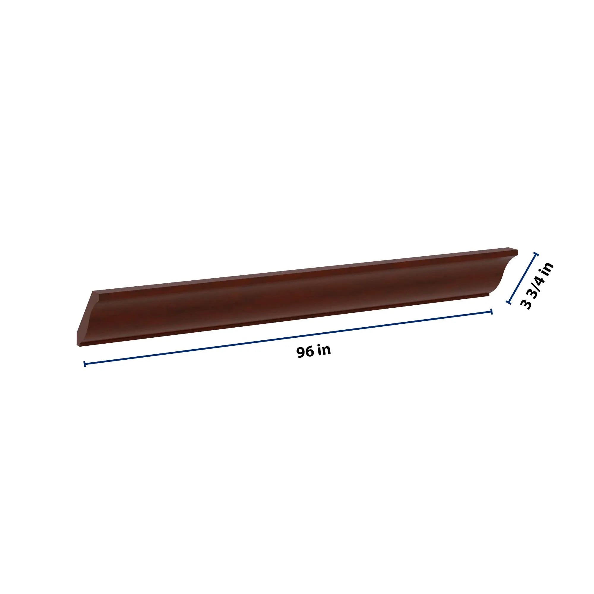 J&K Mahogany J5 96" W Large Crown Molding