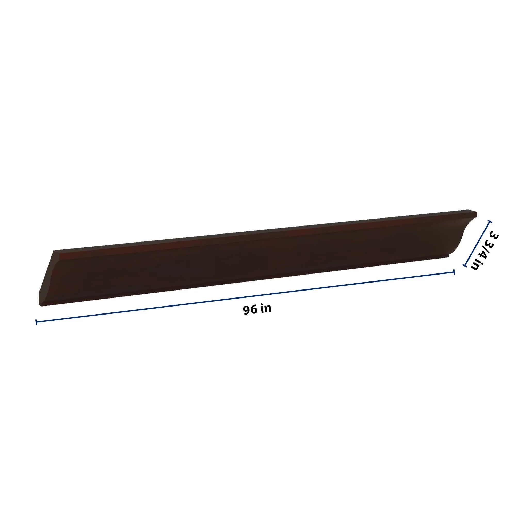 J&K Java Coffee S1 96" W Large Crown Molding