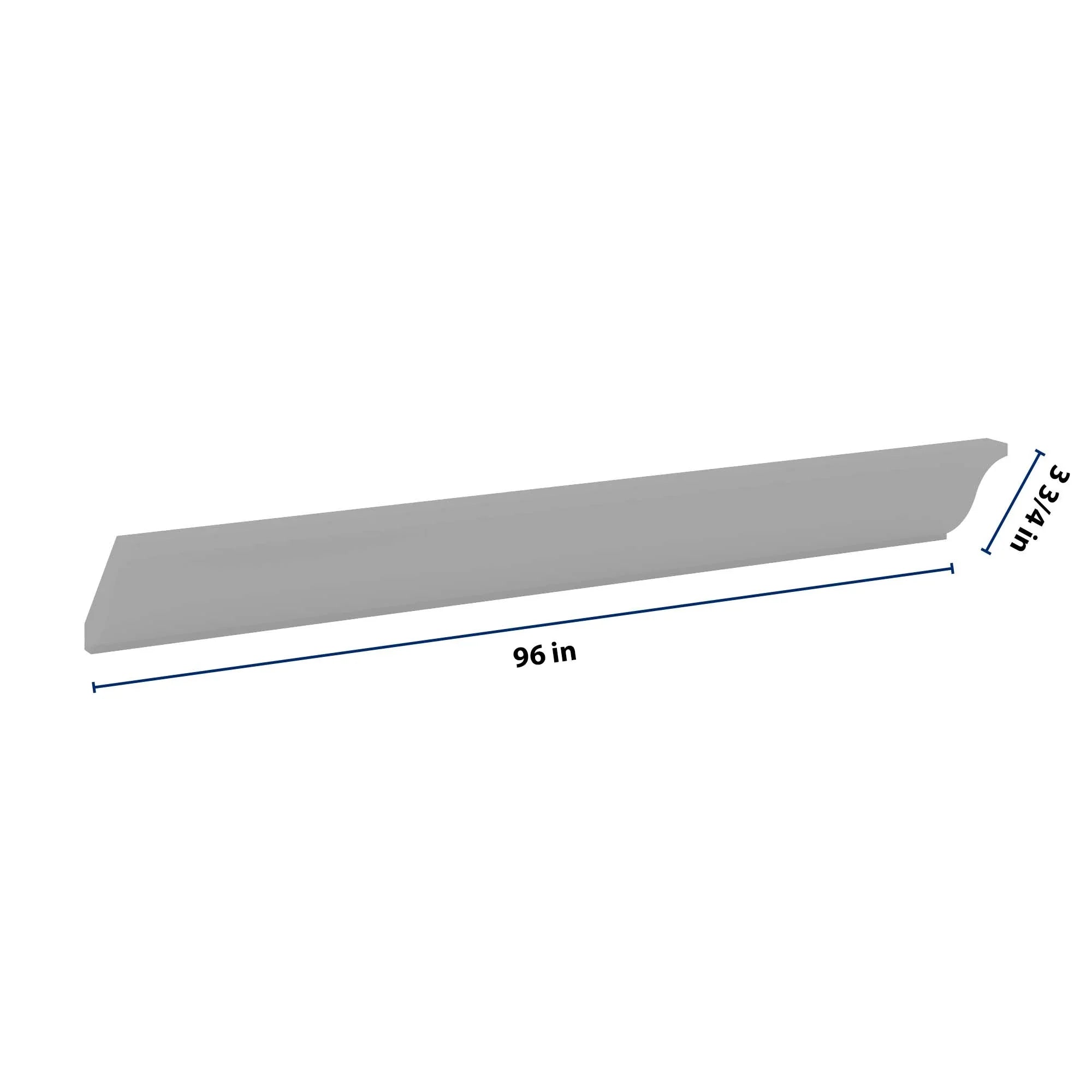 J&K Castle Grey S5 96" W Large Crown Molding