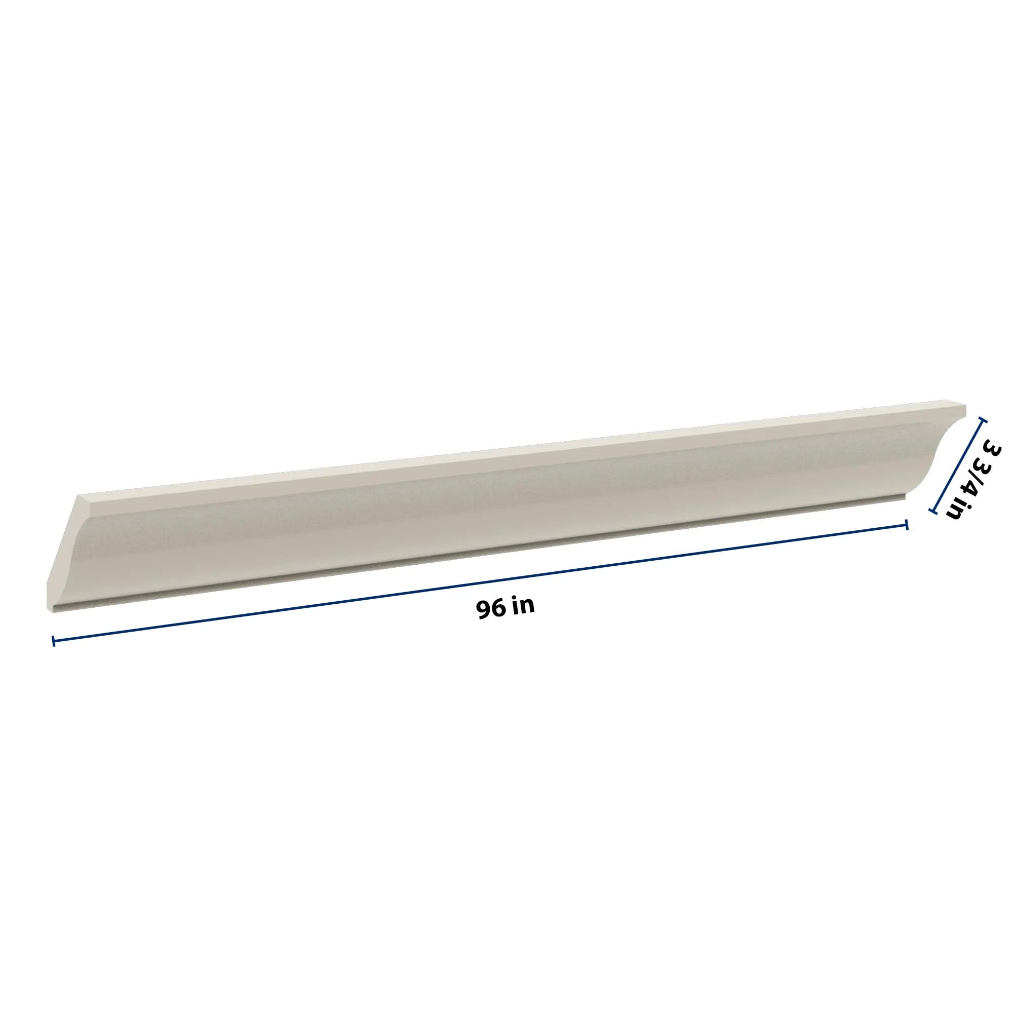 J&K Pebble B6 96" W Large Crown Molding