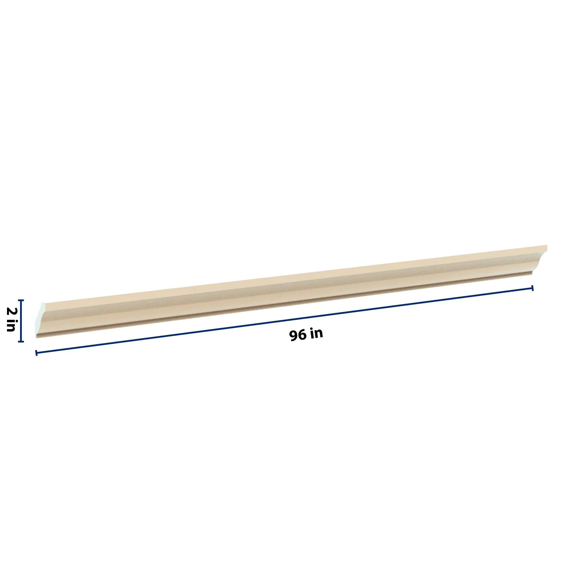 J&K Creme Glazed A7 96" W Crown Molding