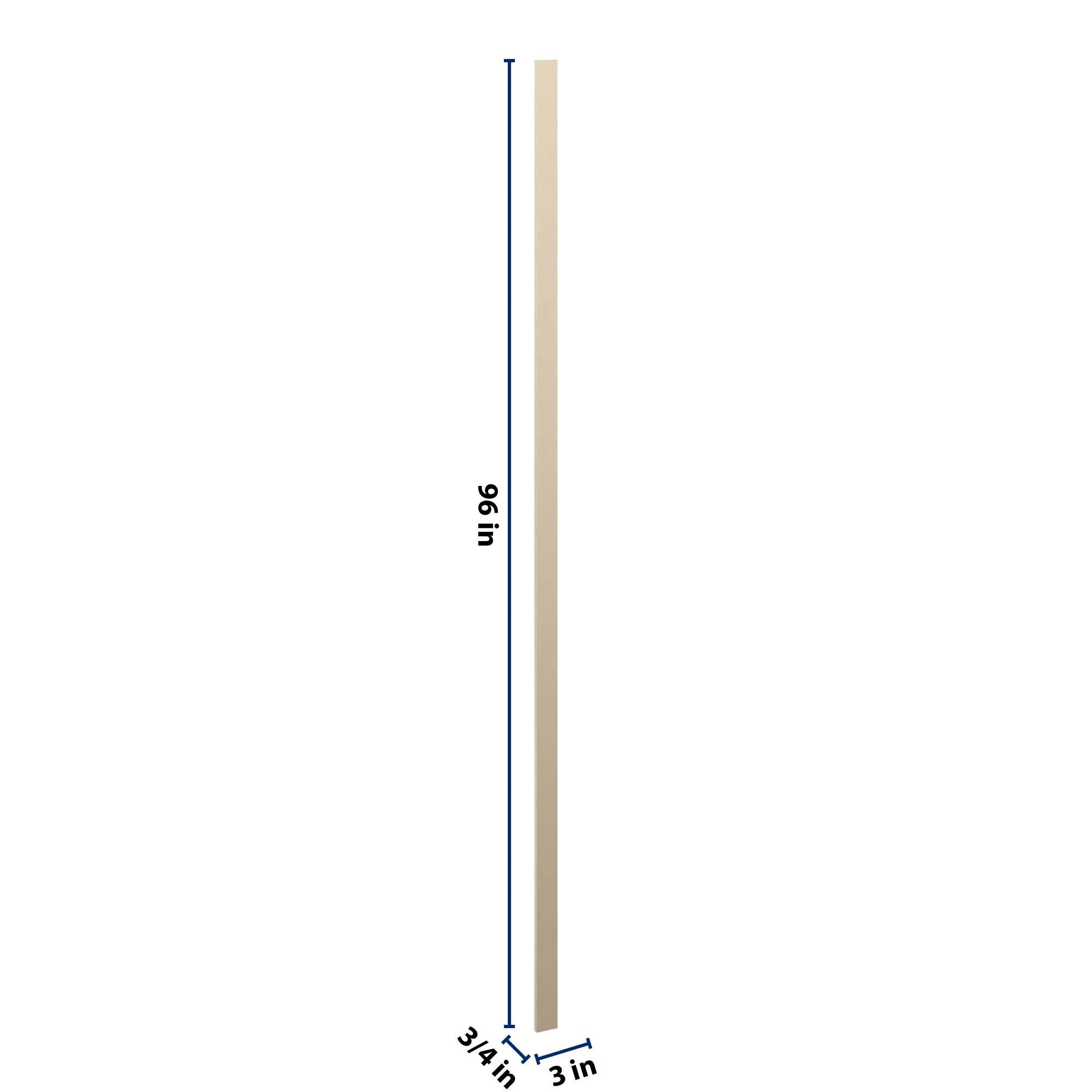 J&K Creme Glazed A7 Tall Filler 3" W x 120" H
