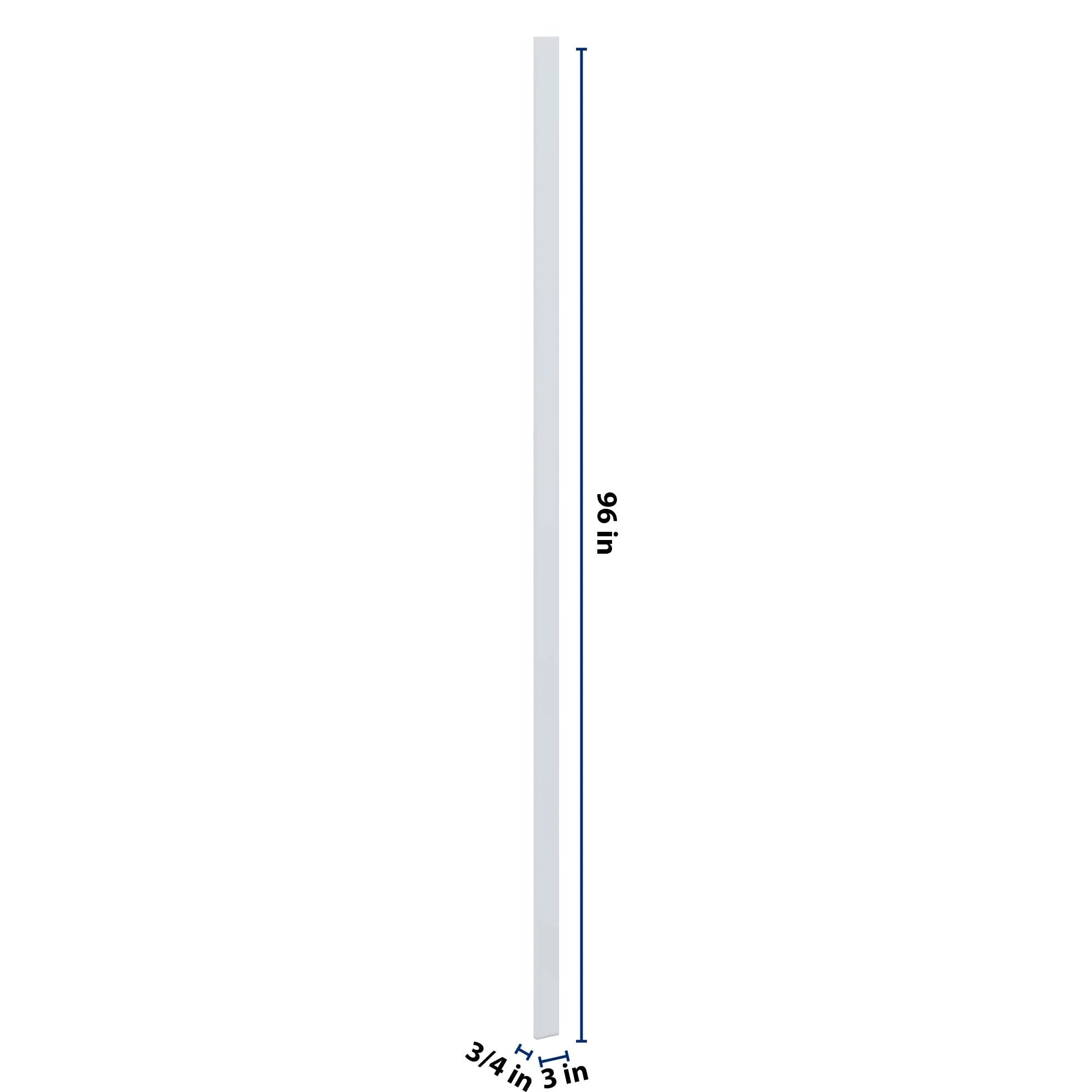 J&K White Shaker S8 Tall Filler 3" W x 120" H