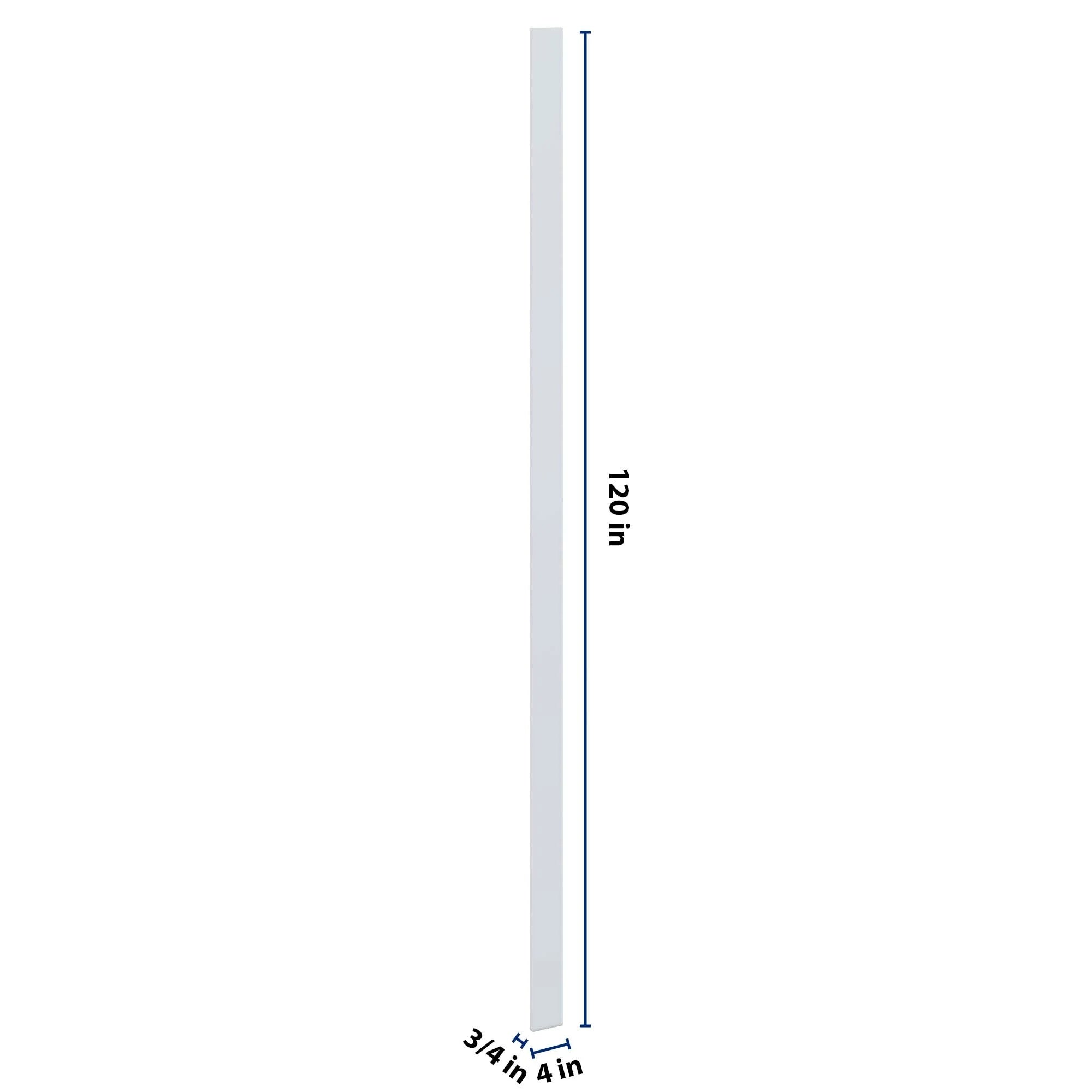 J&K White Shaker S8 Tall Filler 4" W x 120" H