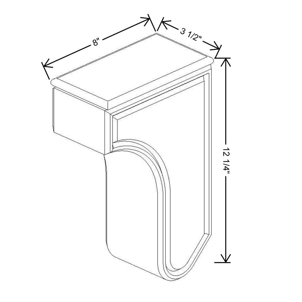 Fabuwood Allure Galaxy horizon Wall Corbels