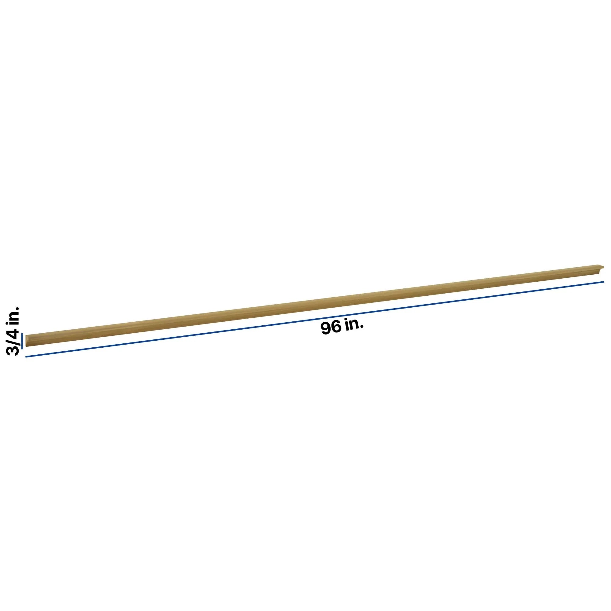 Modernform Cabinet Natural Shaker 96" W X 3/4" H X 3/4" D Bottom Cove Molding