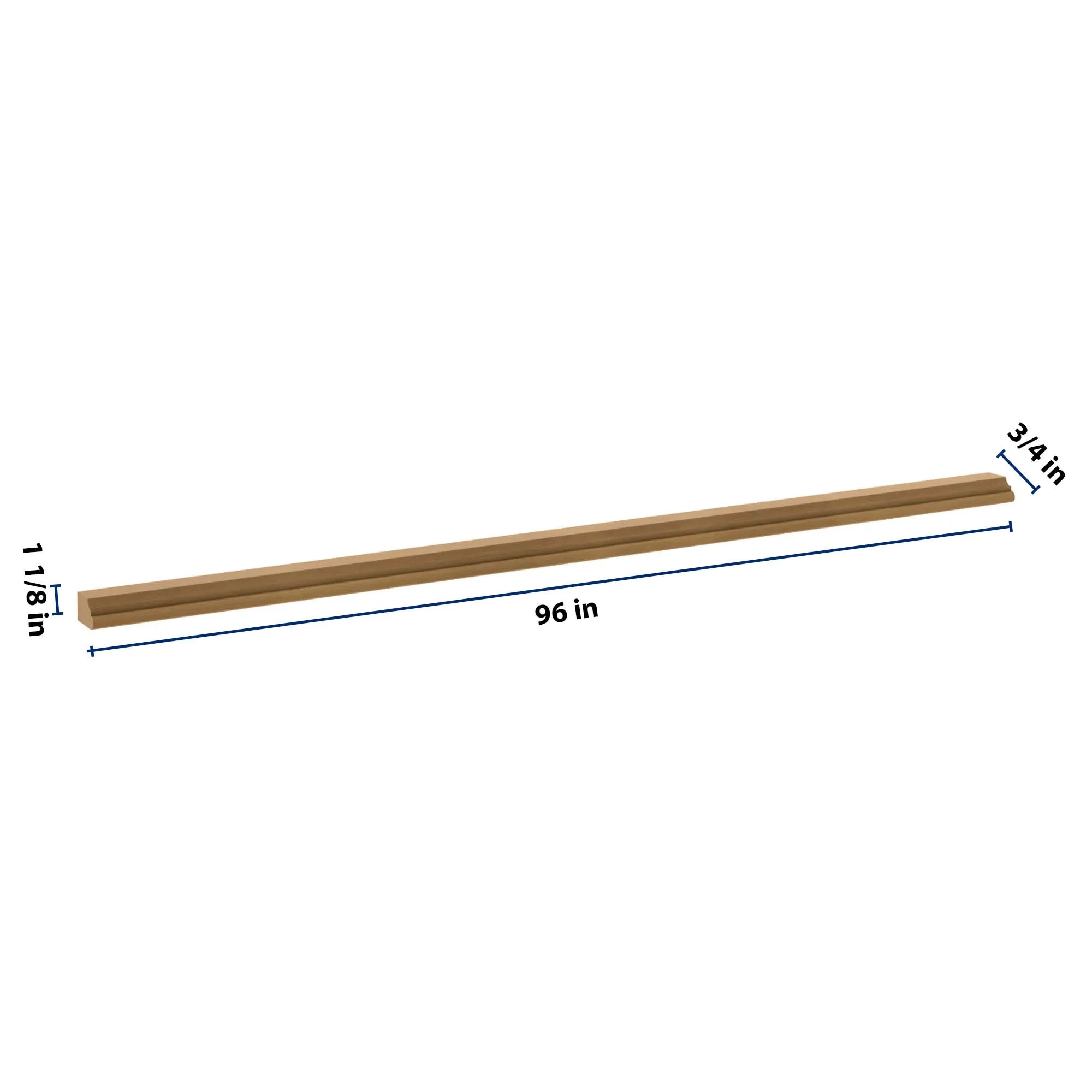 J&K Butterscotch B8 96" W Chair Rail Molding