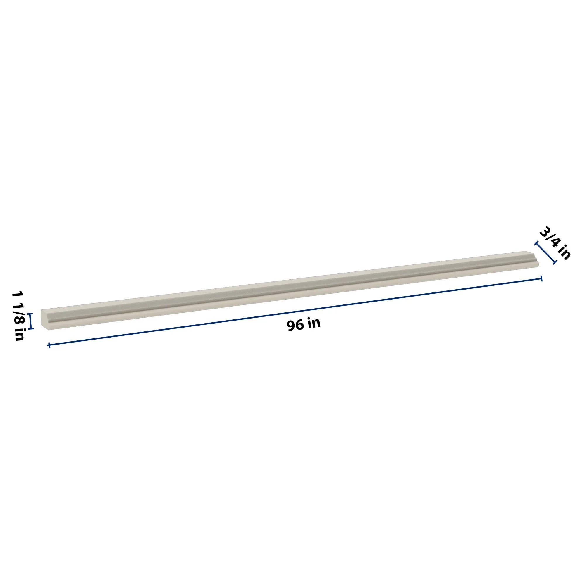 J&K Pebble B6 96" W Chair Rail Molding