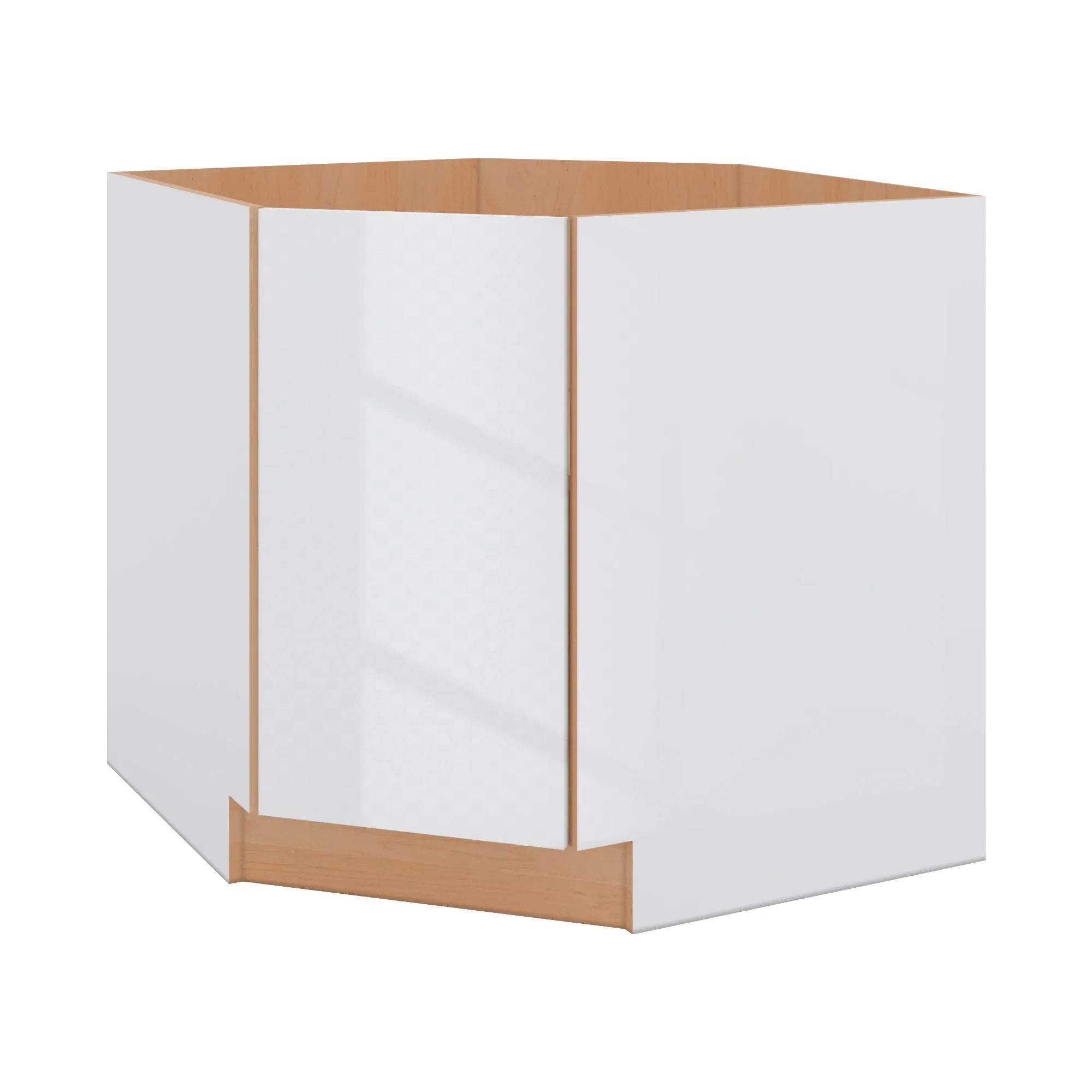 Modernform Cabinet Gloss White 36" W X 34 1/2" H X 24" D Diagonal Sink Base Cabinet