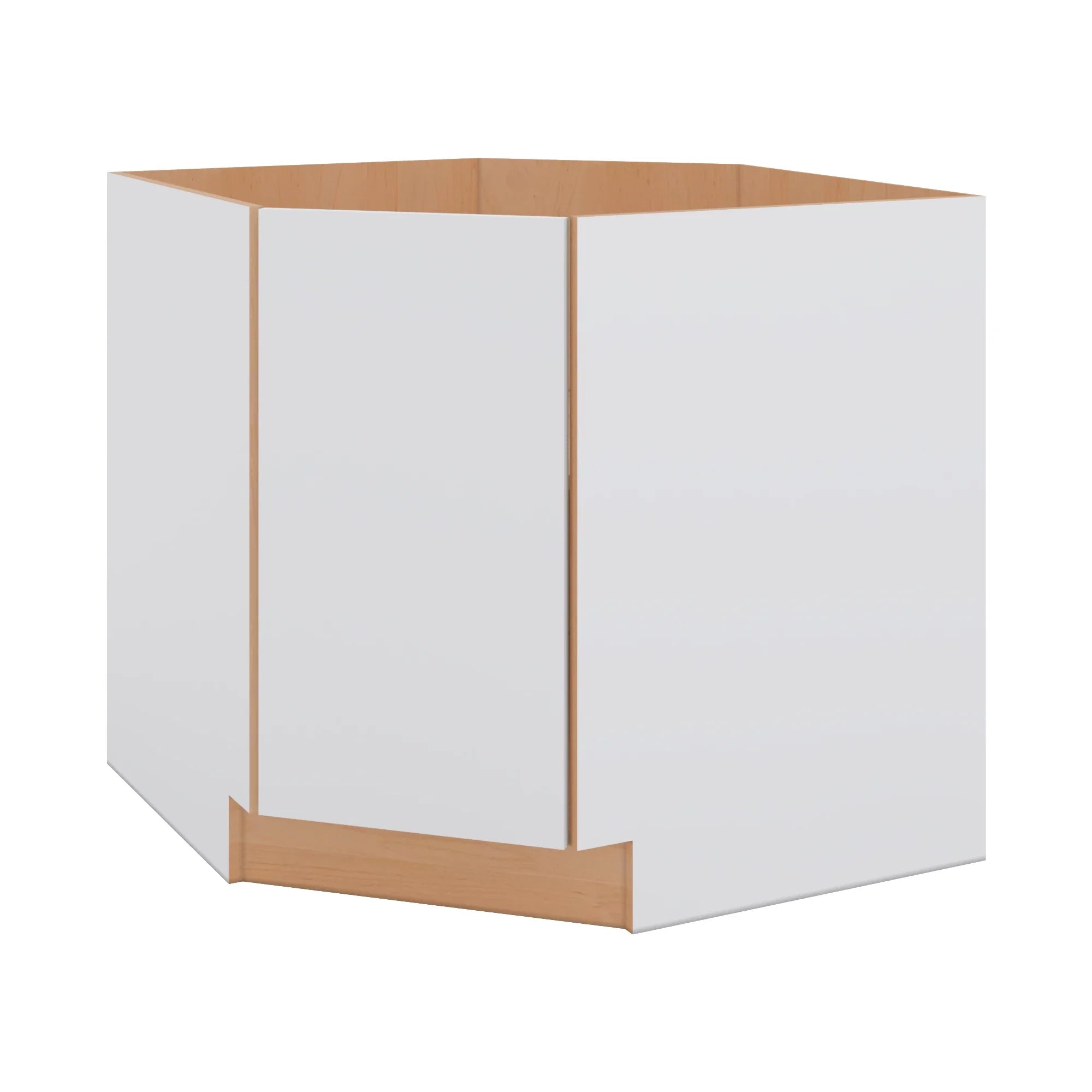 Modernform Cabinet Matte White 36" W X 34 1/2" H X 24" D Diagonal Sink Base Cabinet