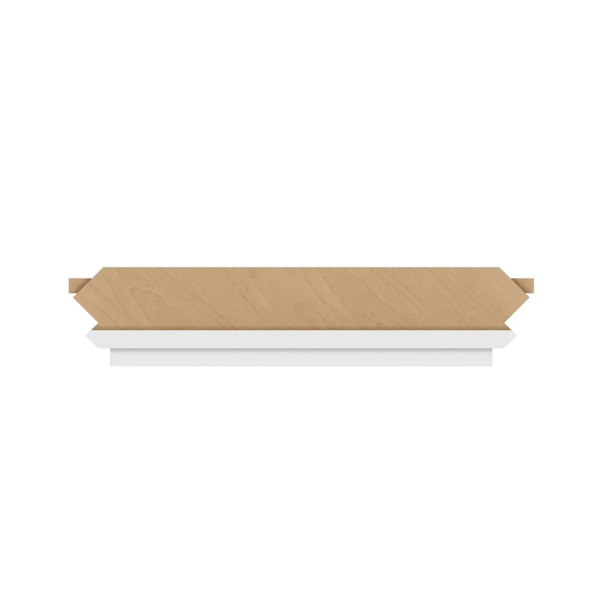 cnc luxor white 36 w diagonal corner sink front