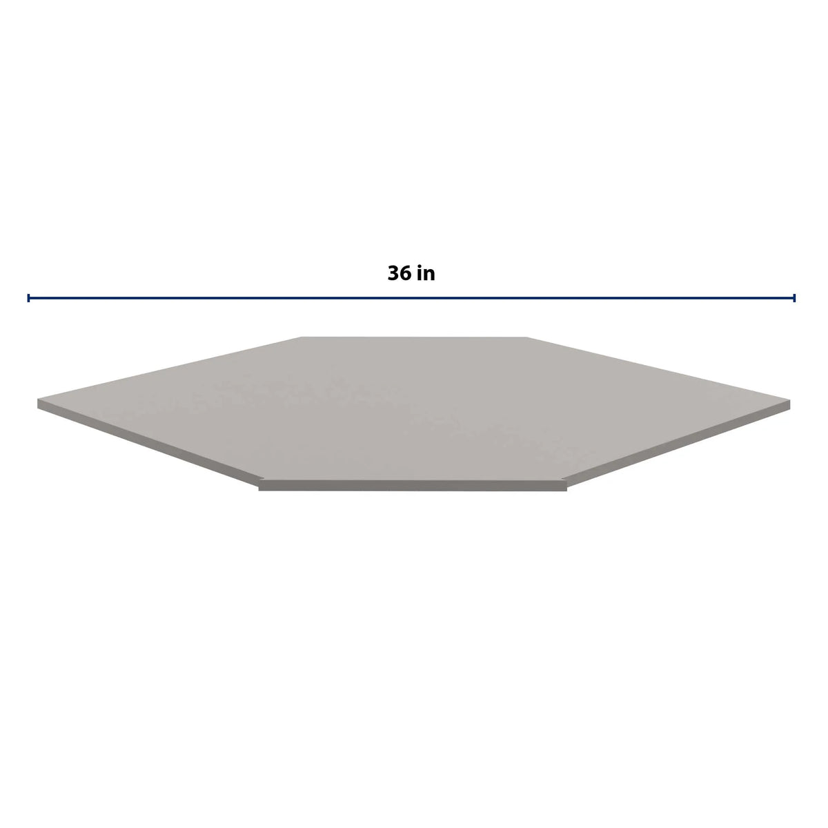 CNC Luxor 5-Piece Misty Grey 36" Diagonal Corner Sink Floor