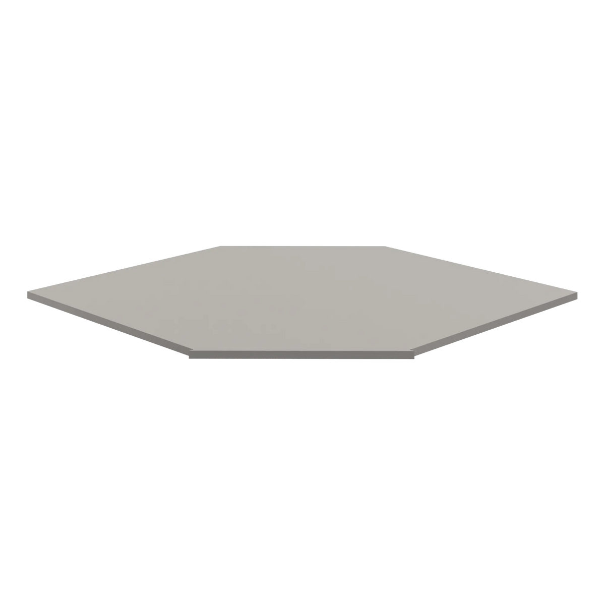 CNC Luxor 5-Piece Misty Grey 36" Diagonal Corner Sink Floor