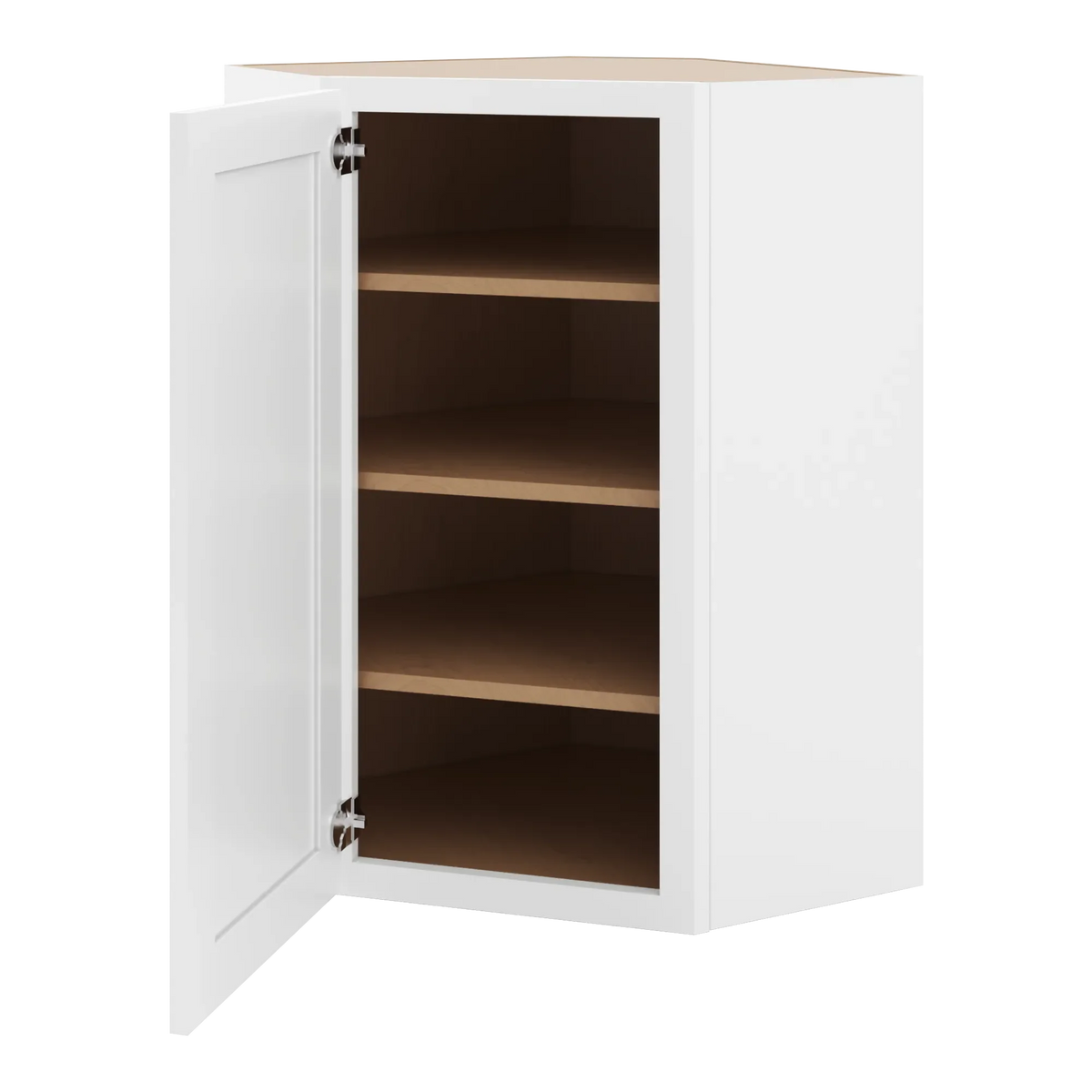 cnc luxor white 24 w x 36 h diagonal corner wall cabinet