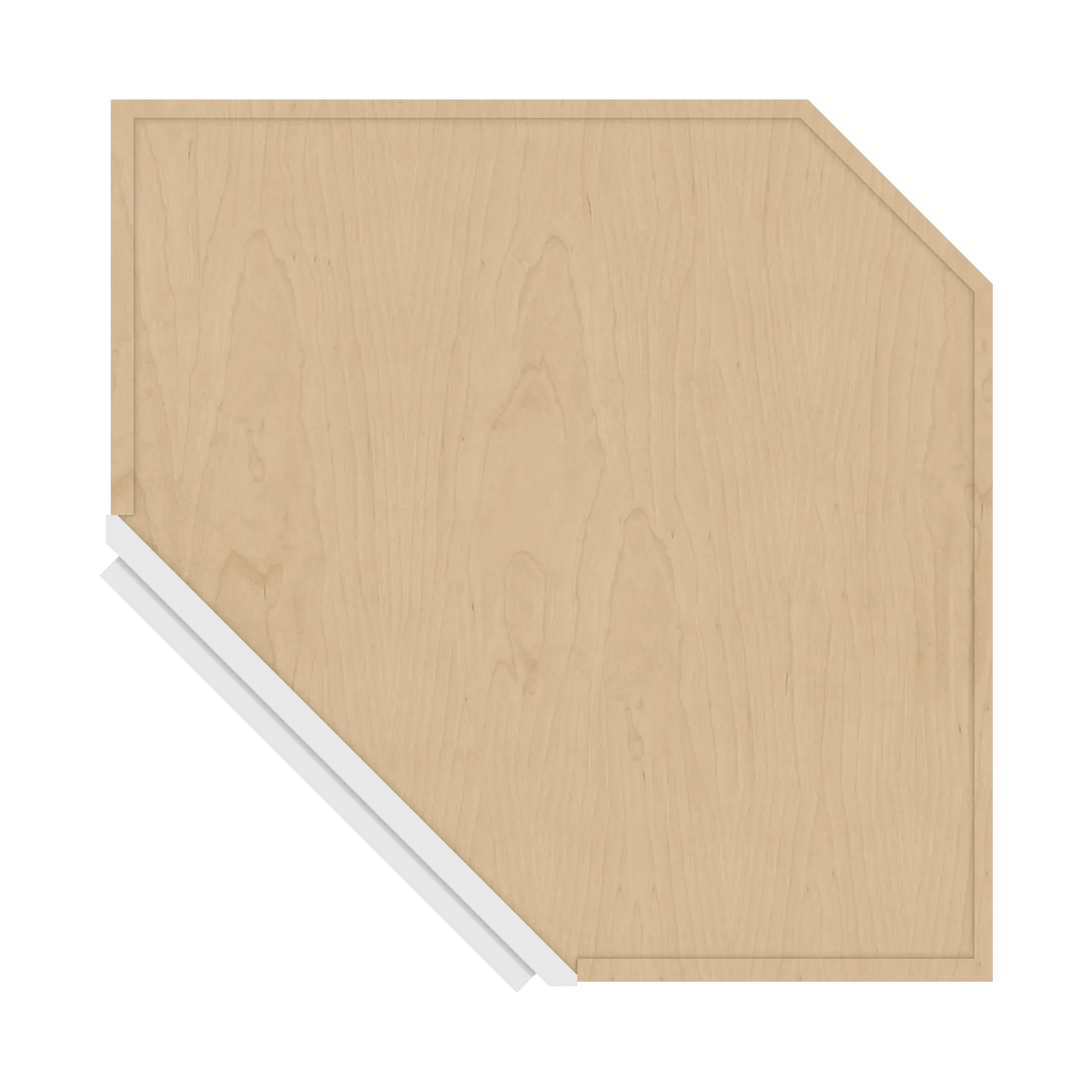cnc luxor white 24 w x 42 h diagonal corner wall cabinet