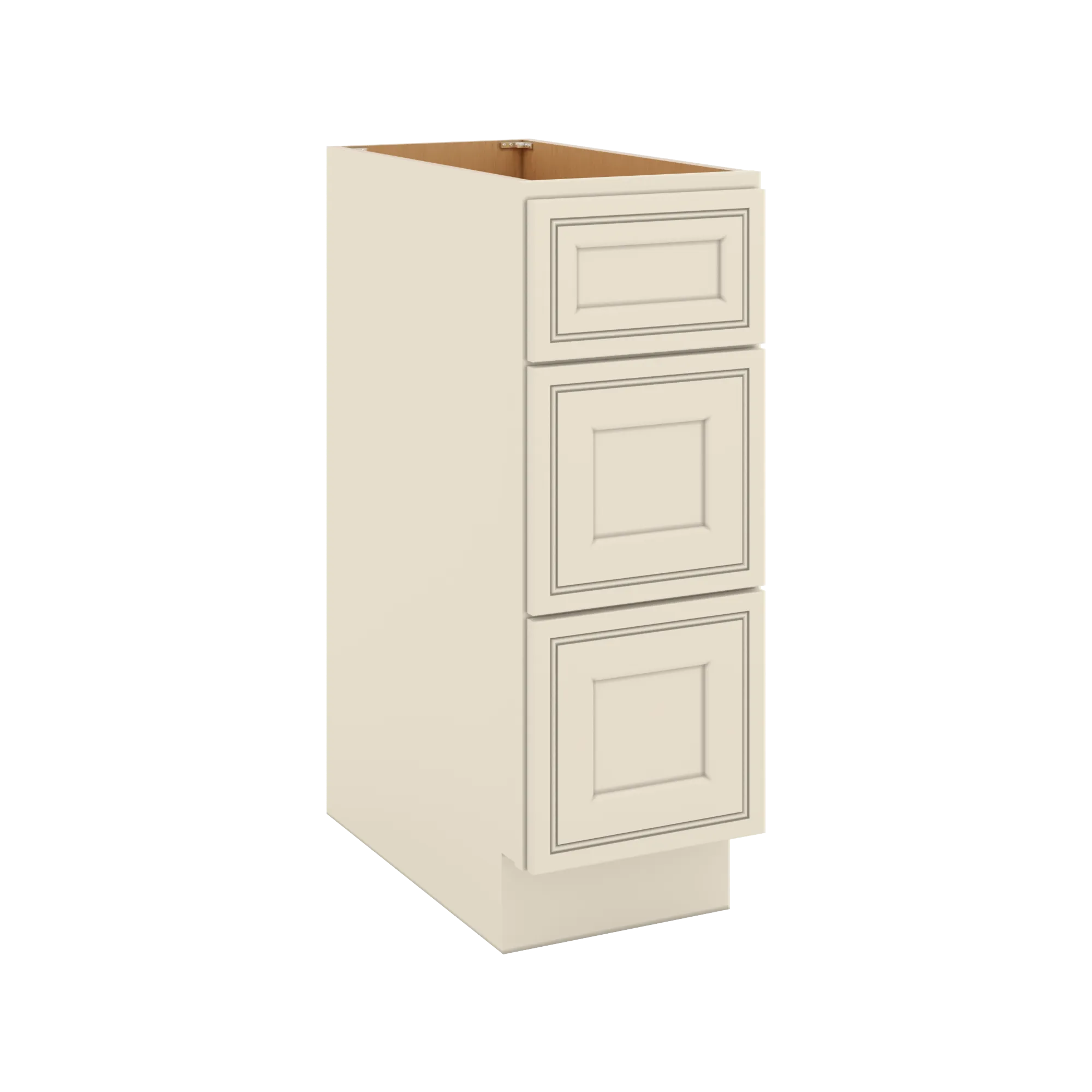 J&K Pearl Glazed H9 Base w/3 Drawers - 12" W
