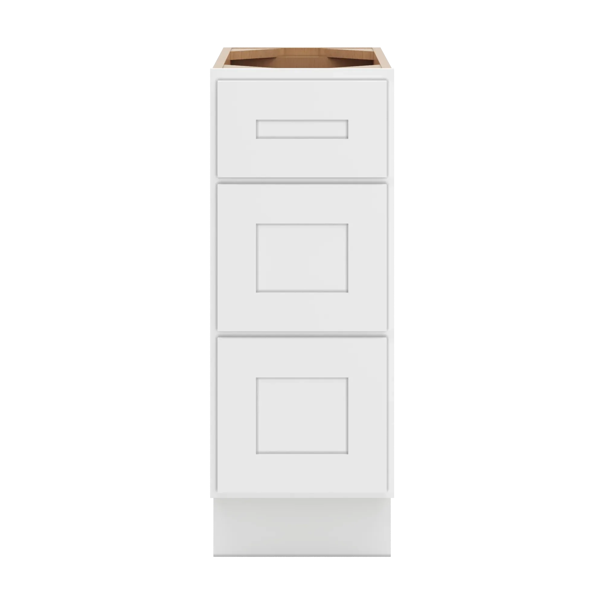 cnc luxor 5 piece white 12 w x 32 1 2 h 3 drawer base cabinet